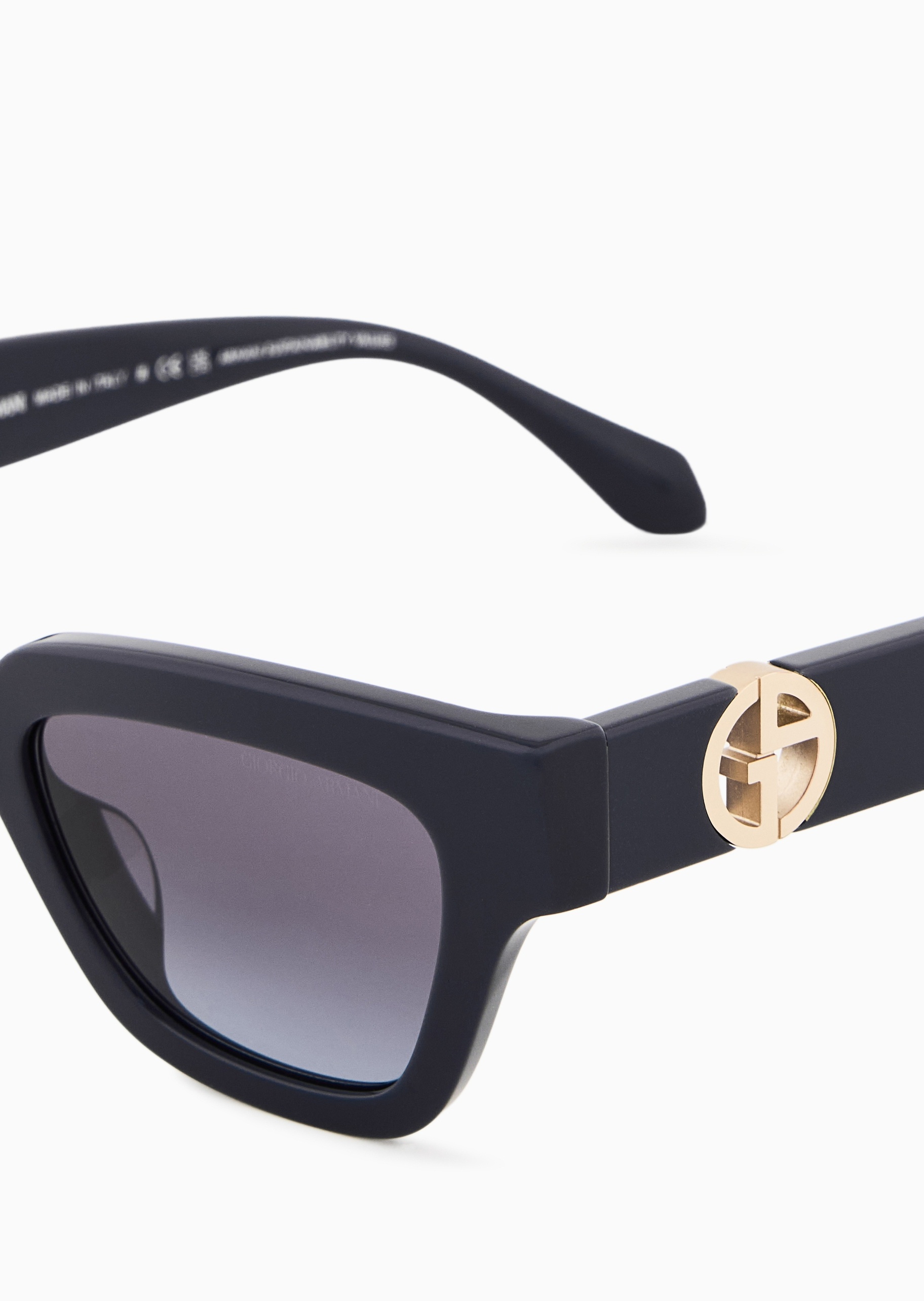 Giorgio Armani 女士猫眼形粗框镂空镜腿渐变镜片太阳眼镜