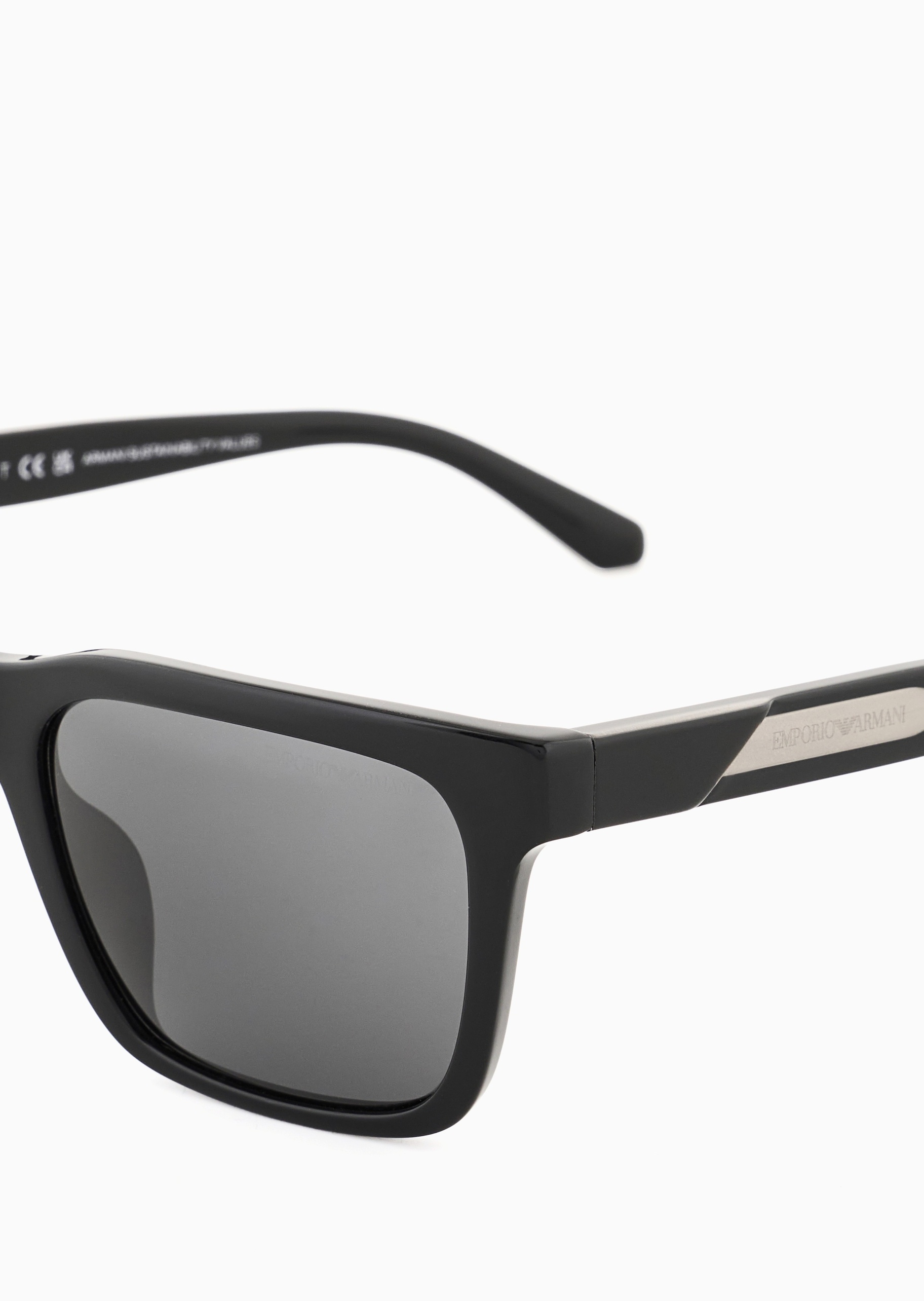 Emporio Armani 男士方形撞色镜腿简约休闲太阳眼镜