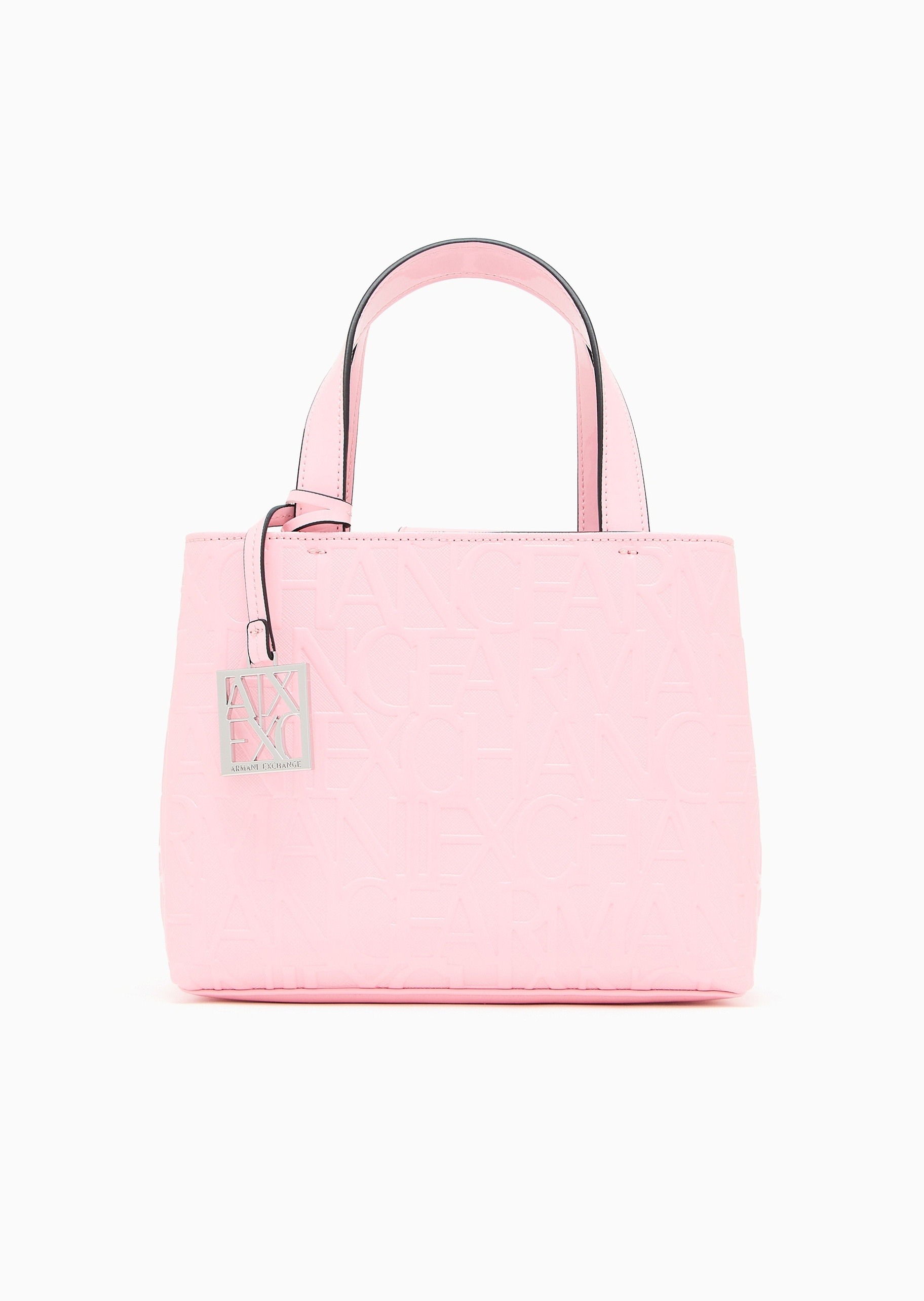 ARMANI EXCHANGE 女士拉链内袋可调节通体压花手提斜挎托特包