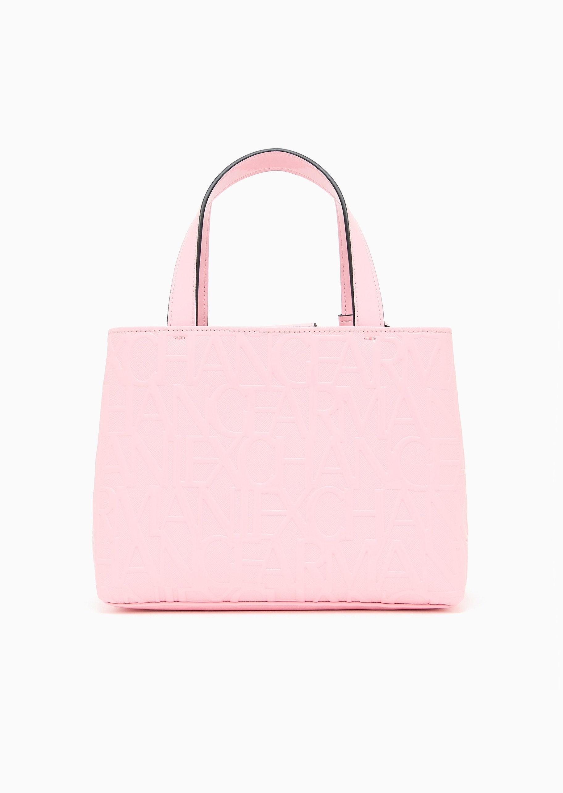 ARMANI EXCHANGE 女士拉链内袋可调节通体压花手提斜挎托特包