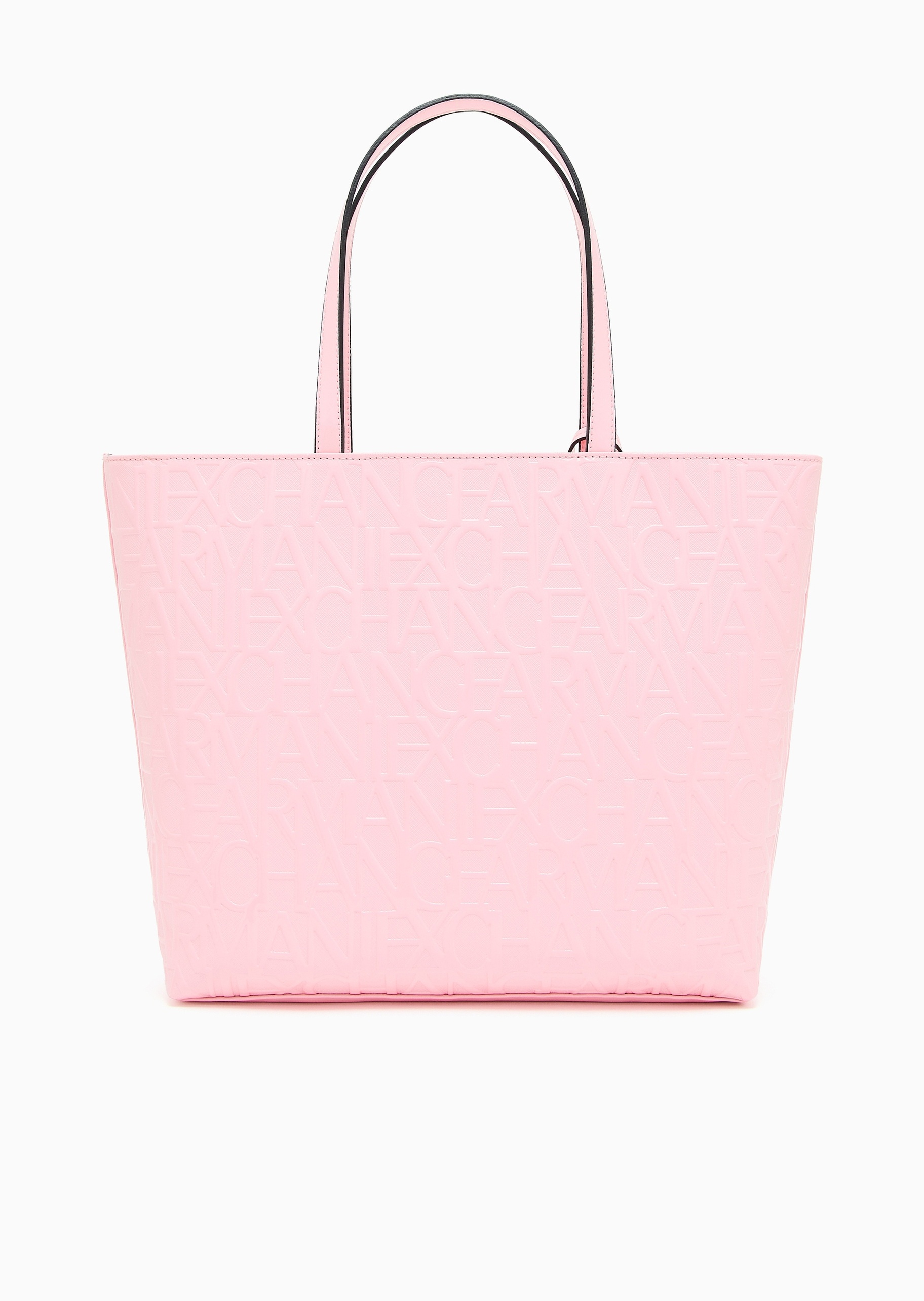 ARMANI EXCHANGE 女士拉链字母压花手提单肩托特包