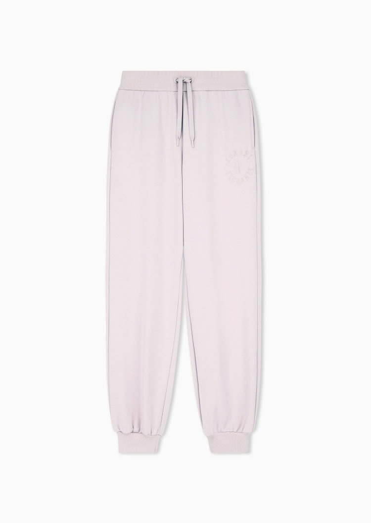 ARMANI EXCHANGE 女士纯棉宽松系绳款锥形束脚运动卫裤