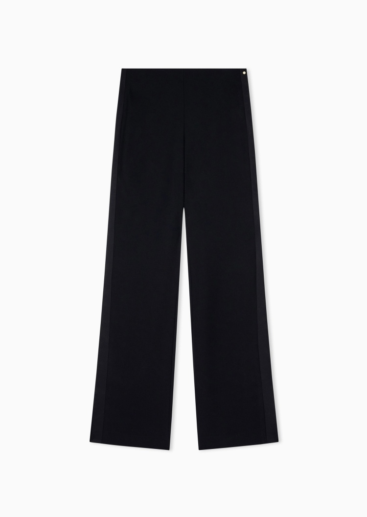 ARMANI EXCHANGE 女士合身长款阔腿垂感商务老钱风休闲裤