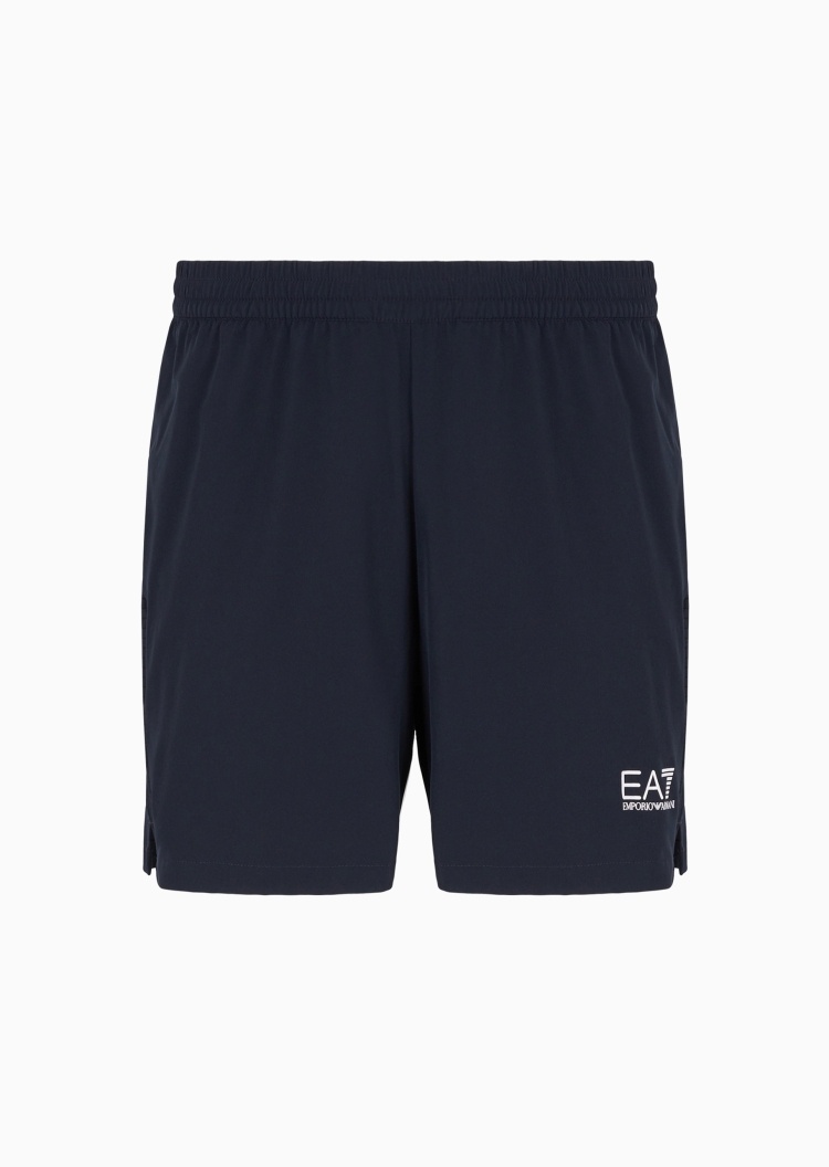 EA7 男士VENTUS7弹力合身松紧腰运动短裤