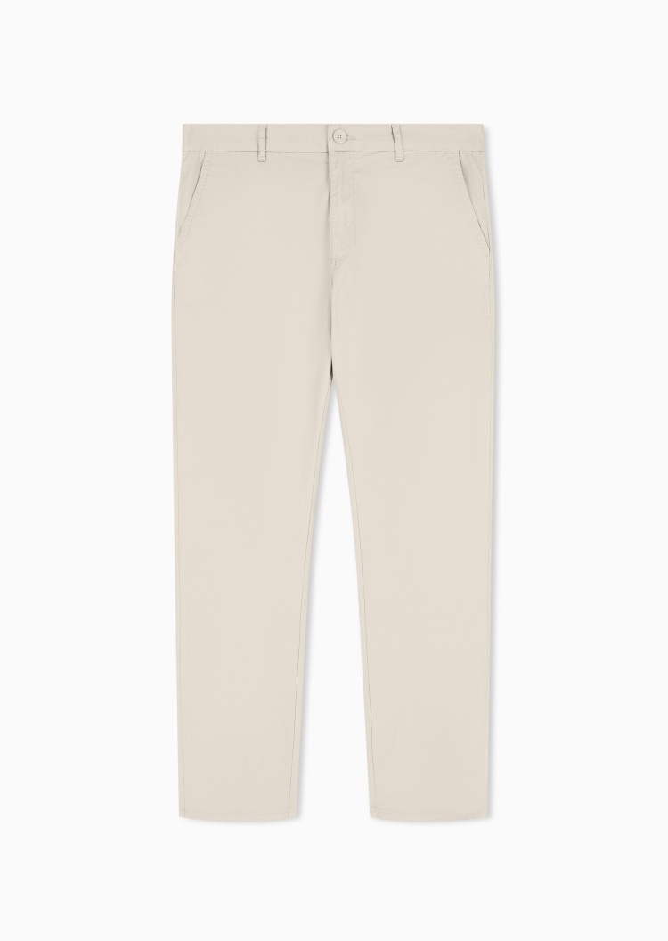 ARMANI EXCHANGE 男士微弹合身长款直筒老钱风商务休闲裤