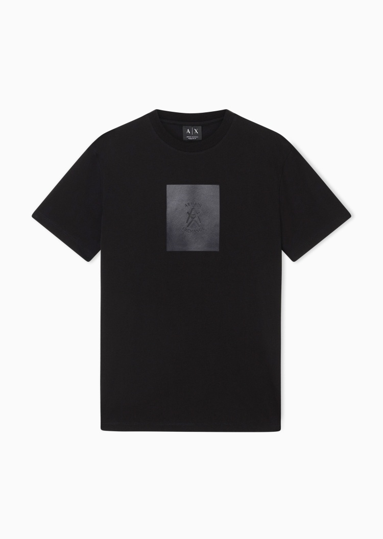 ARMANI EXCHANGE 男士纯棉合身短袖圆领正肩休闲T恤