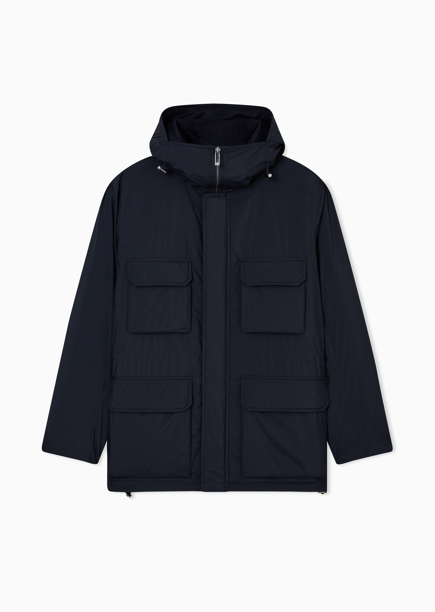 Emporio Armani 男士连帽机能户外休闲工装棉服外套