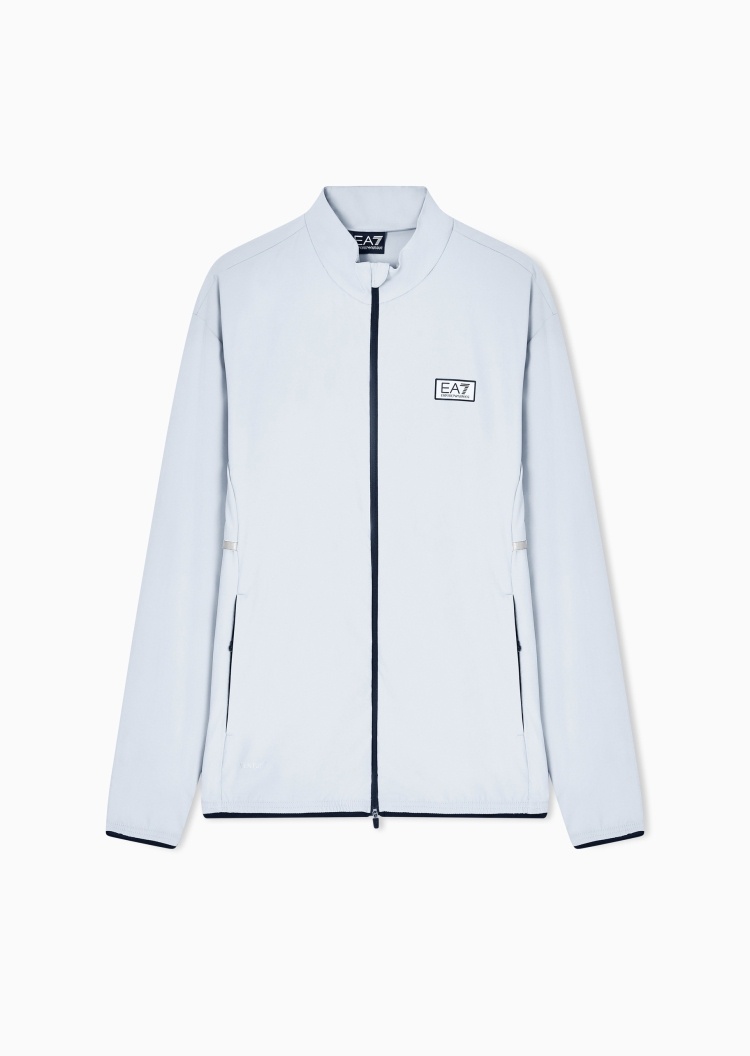 EA7 男士长袖立领撞色拉链门襟运动夹克