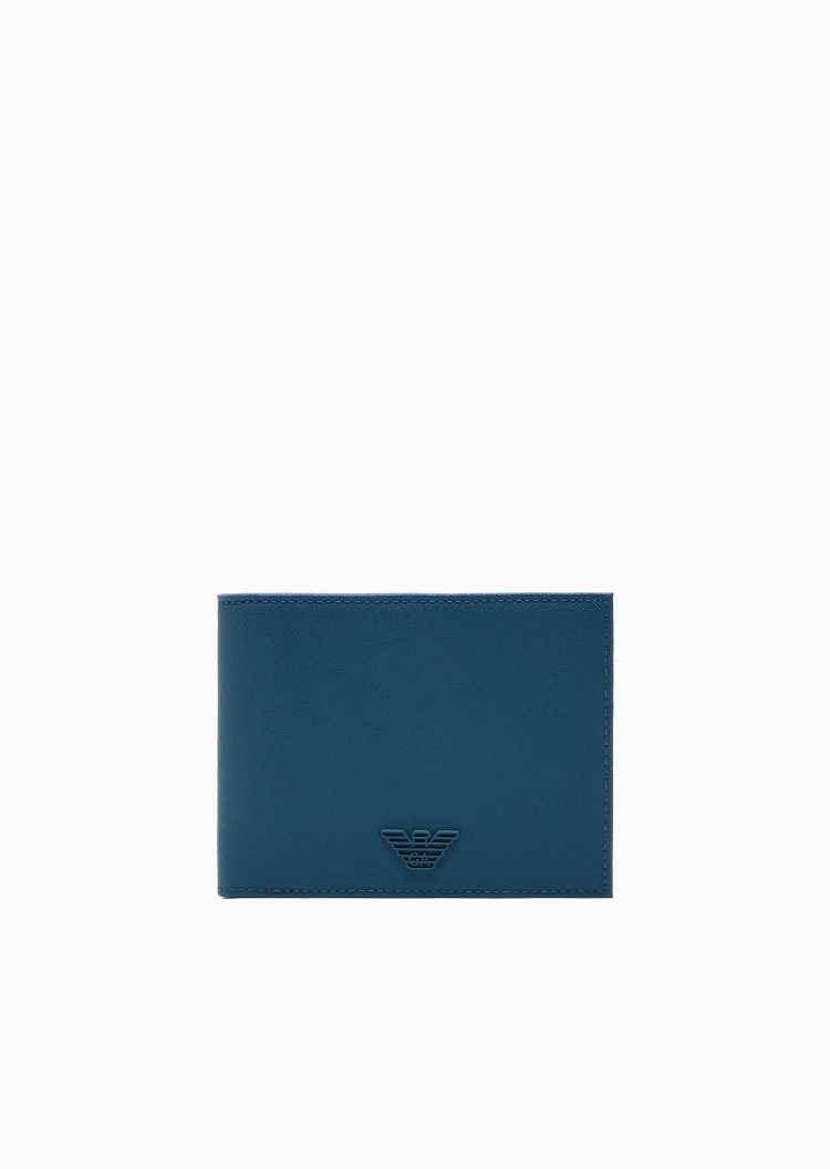Emporio Armani 男士对折短款多卡位翻盖内袋手拿钱包