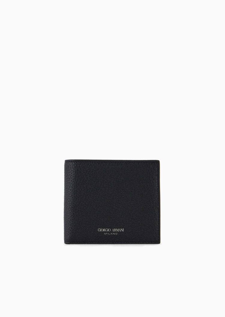 Giorgio Armani 男士犊牛皮革对折翻盖内袋手拿钱包
