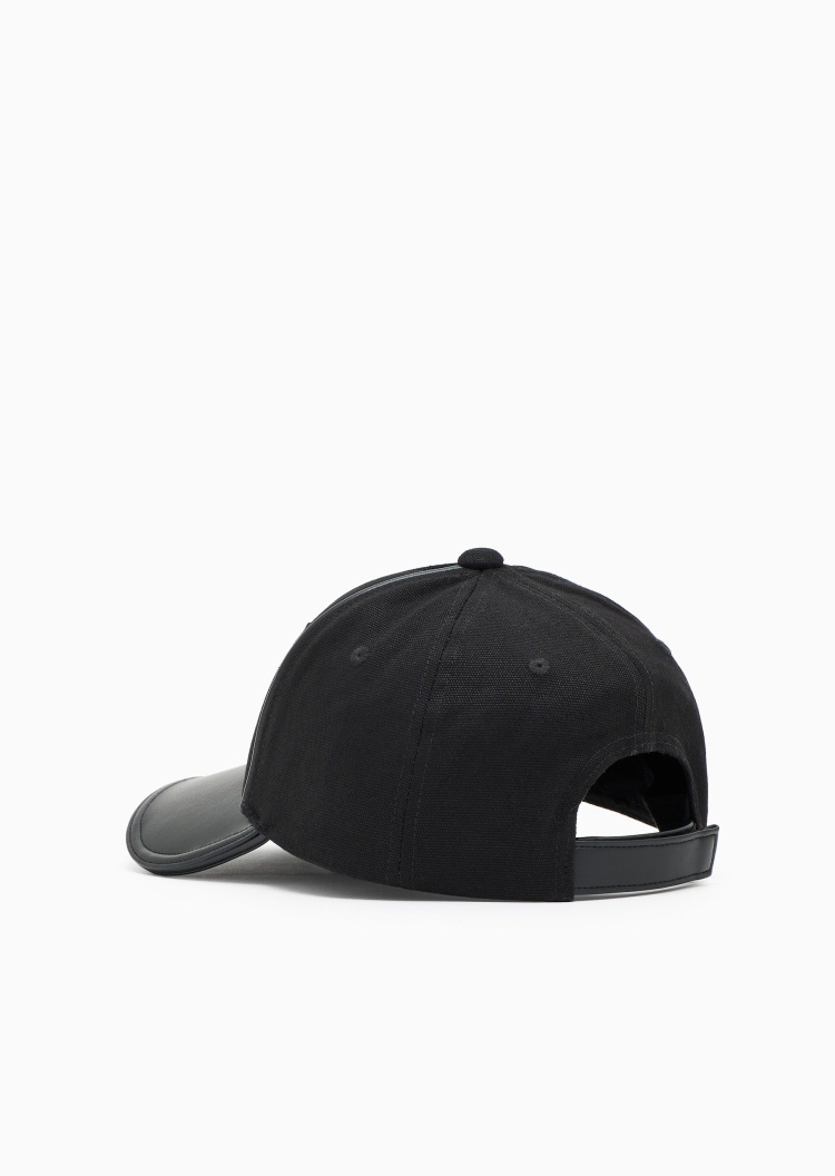 Emporio Armani 女士魔术贴圆顶弯檐标识刺绣棒球帽