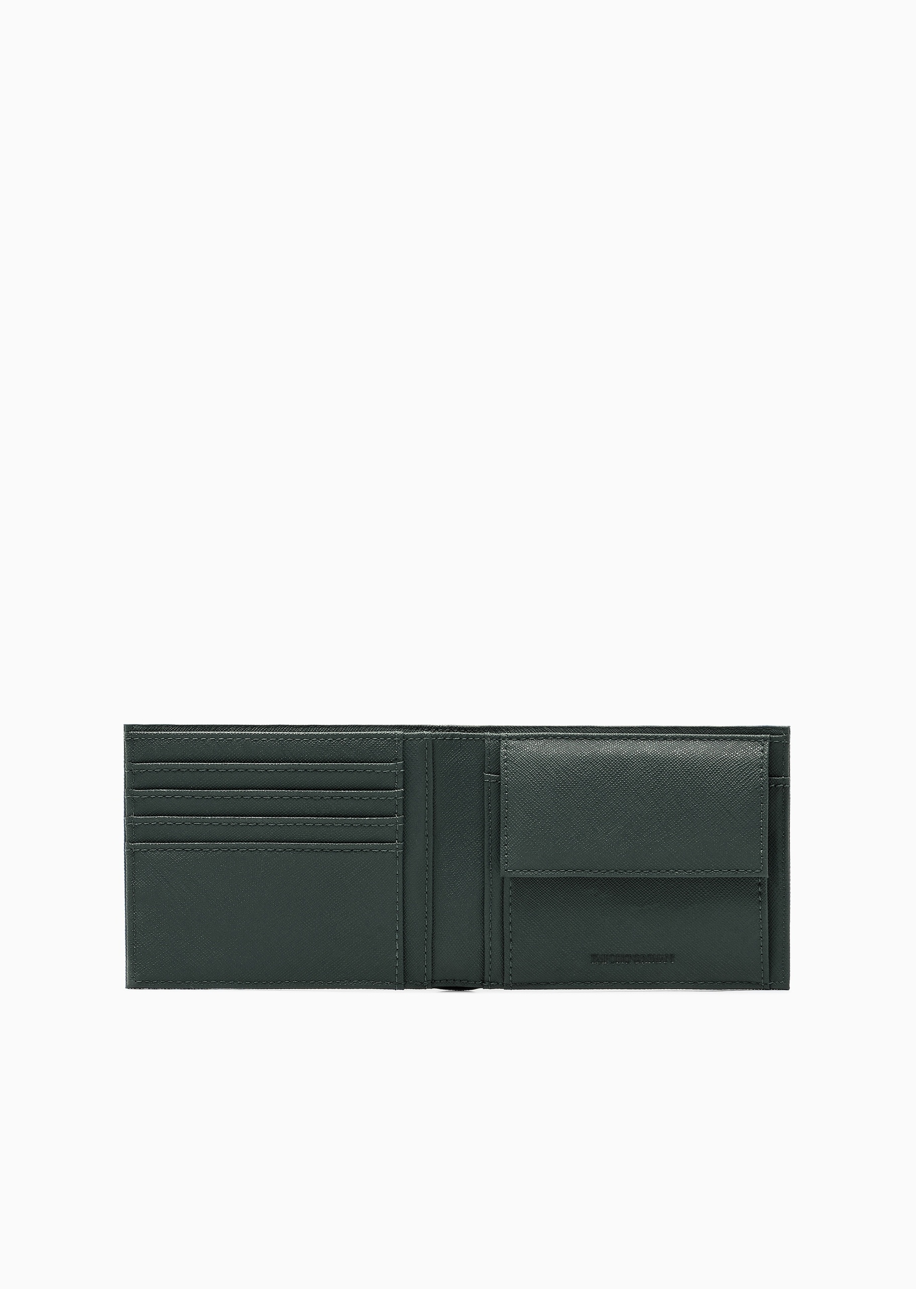 Emporio Armani 男士对折短款多卡位翻盖内袋手拿钱包