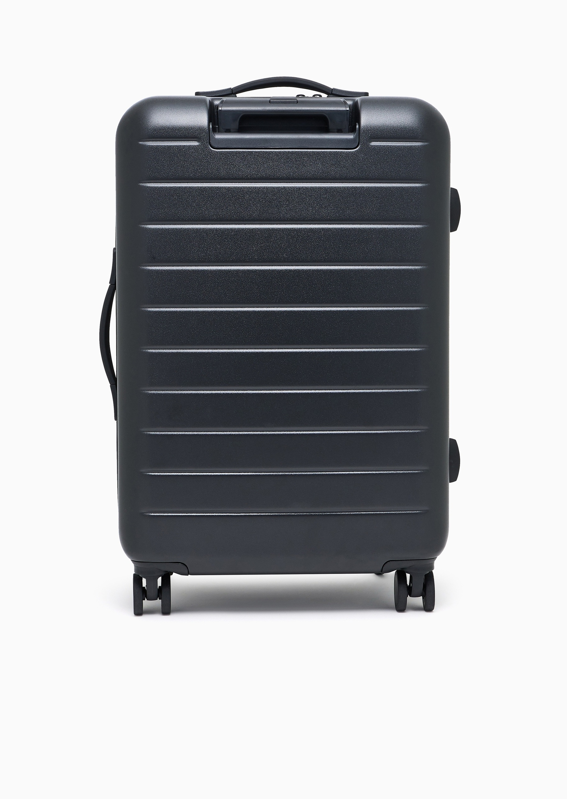Emporio Armani 男士环绕拉链多夹层拉杆手提四滚轮旅行箱