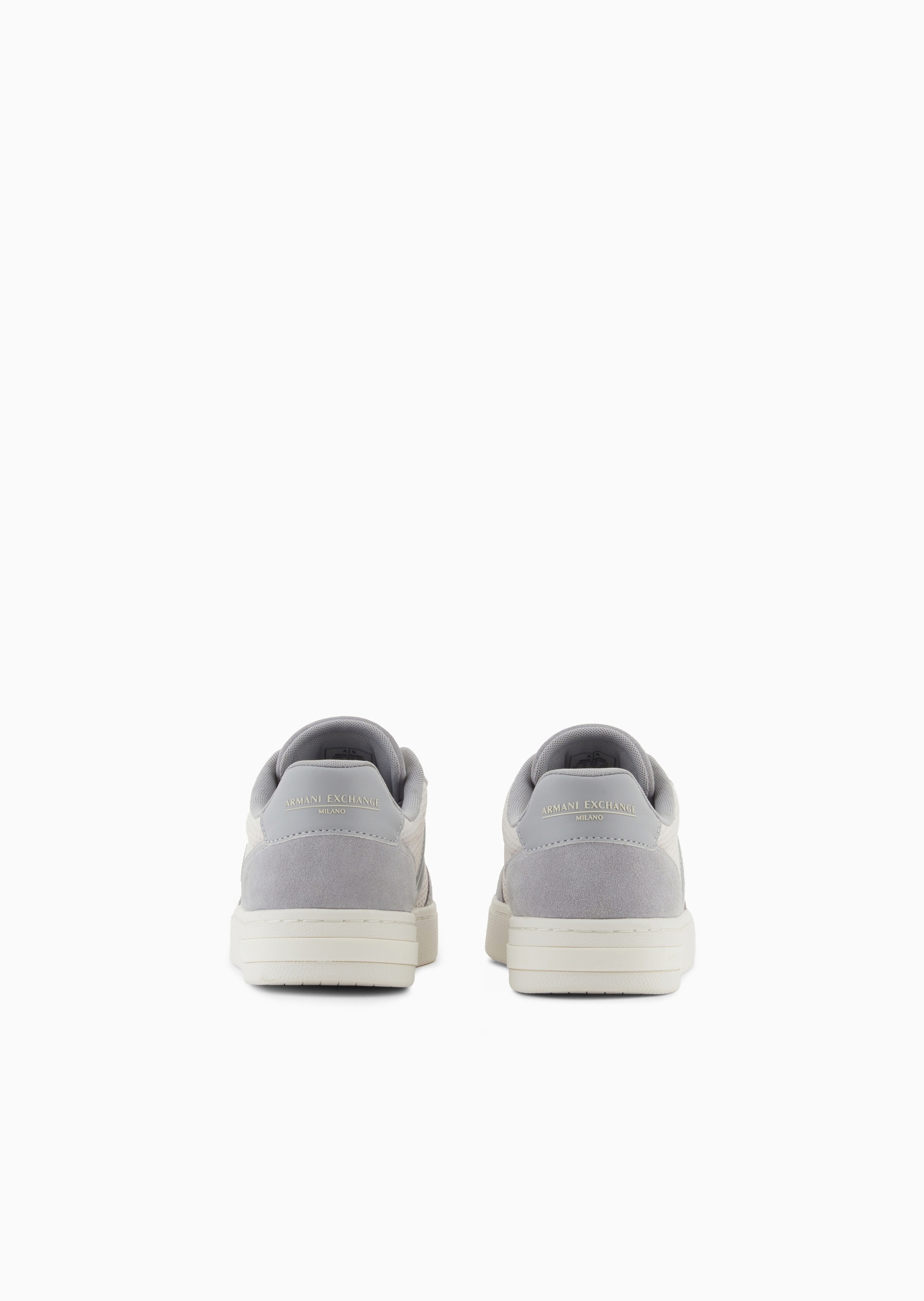 ARMANI EXCHANGE 男士系带低帮平底网眼拼接板鞋休闲鞋