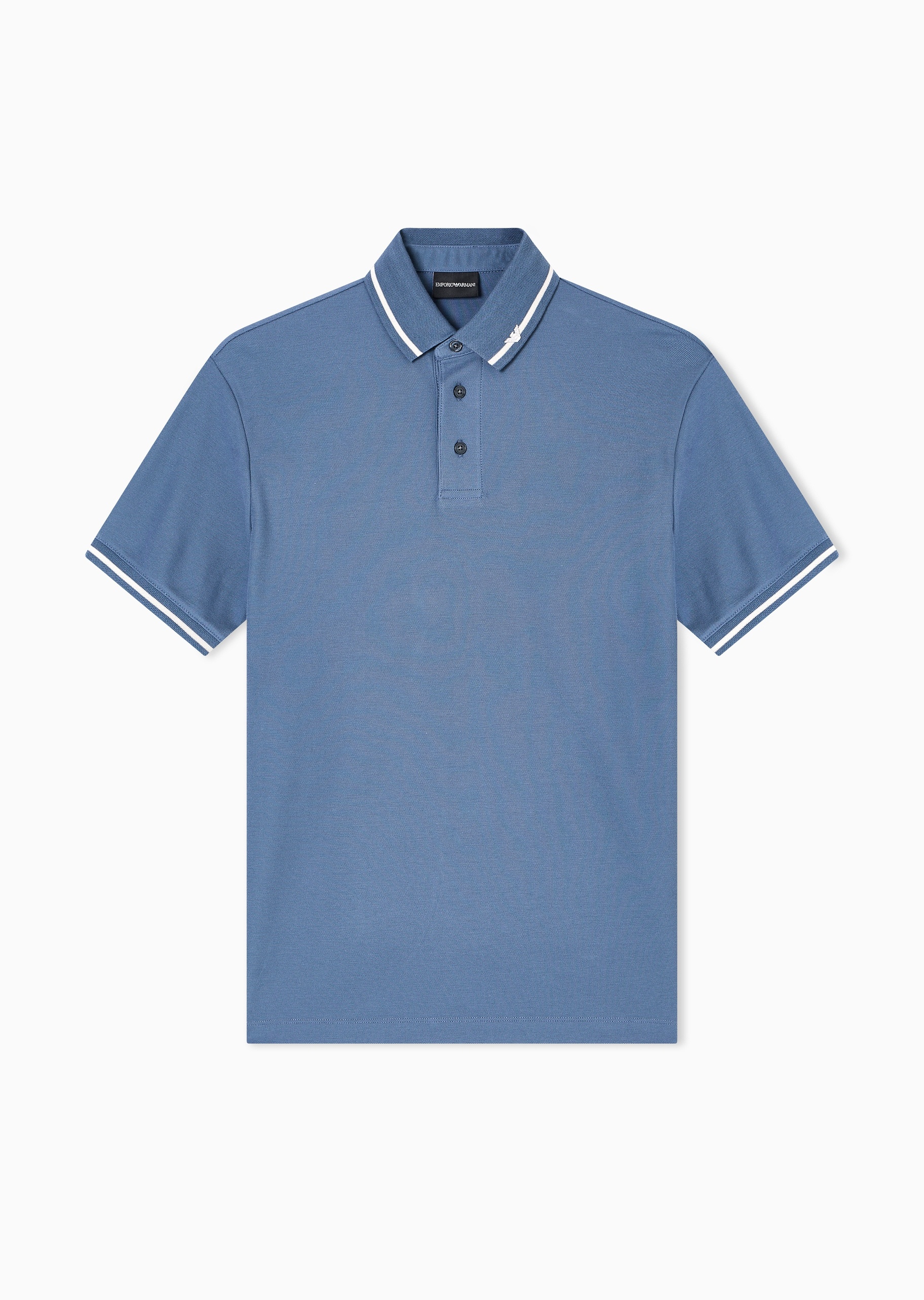 Emporio Armani 男士珠地全棉短袖翻领Polo衫