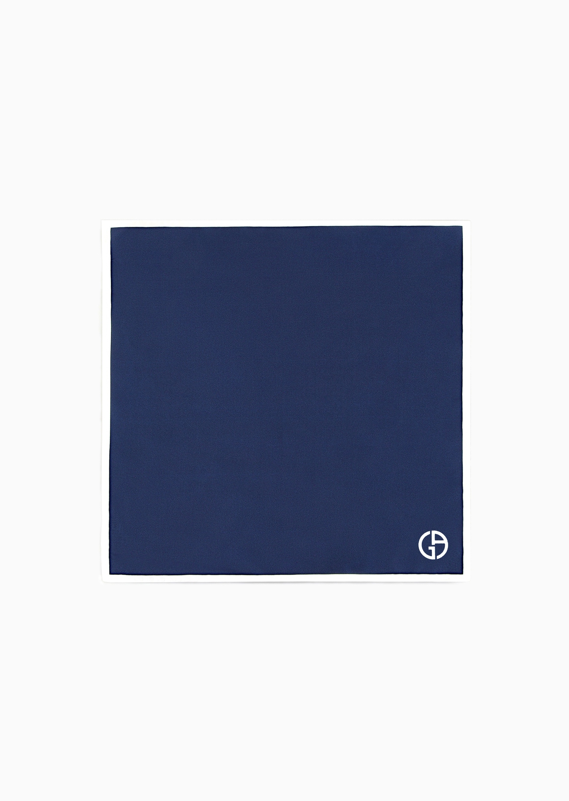 Giorgio Armani 男士桑蚕丝正方形优雅正装口袋巾