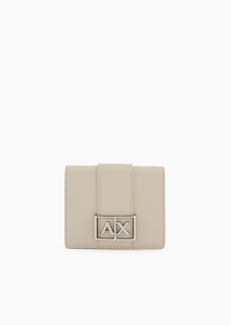ARMANI EXCHANGE 女士按扣对折短款翻盖内袋手拿钱包