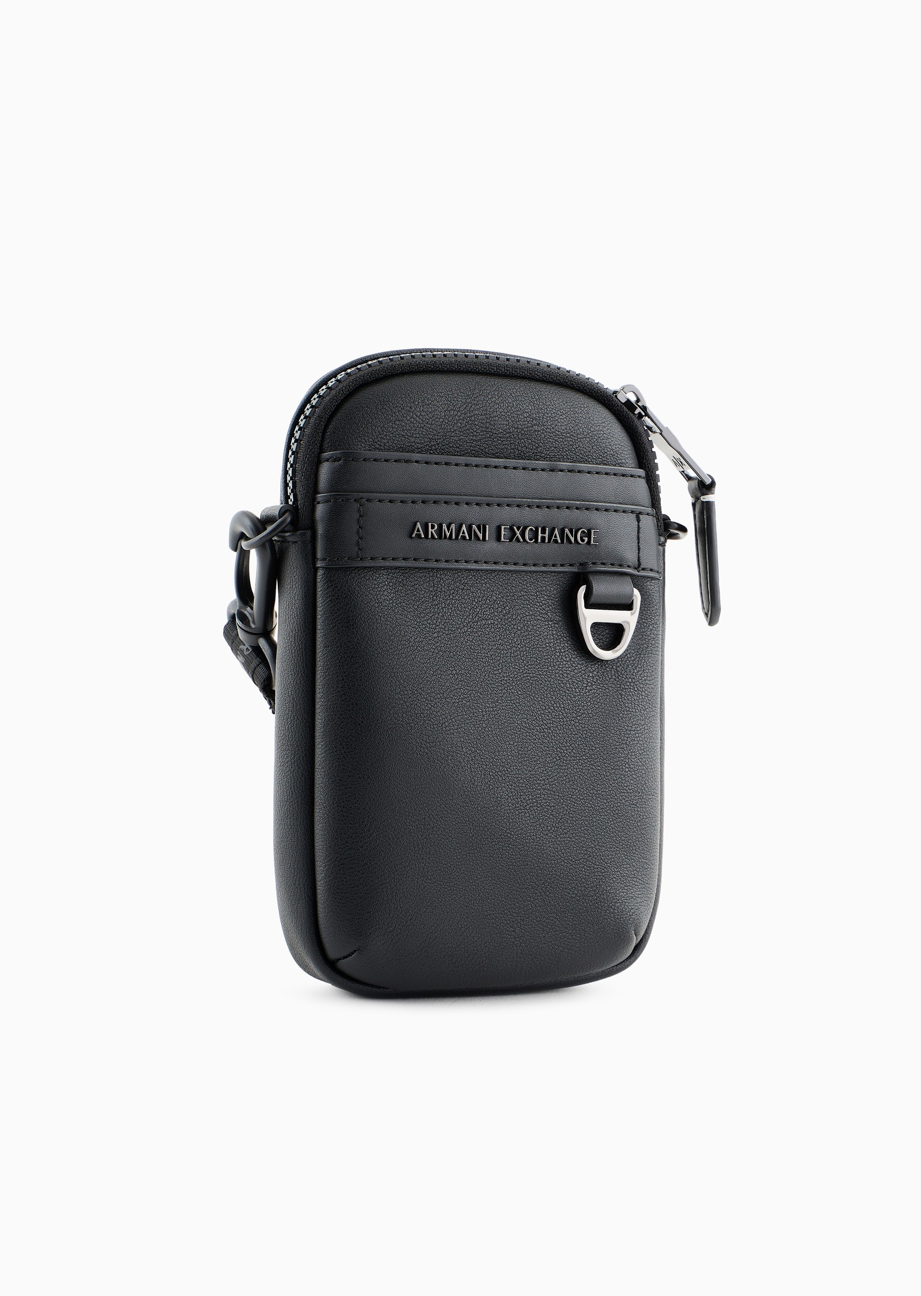 ARMANI EXCHANGE 男士拉链竖款可拆肩带迷你斜挎手机包