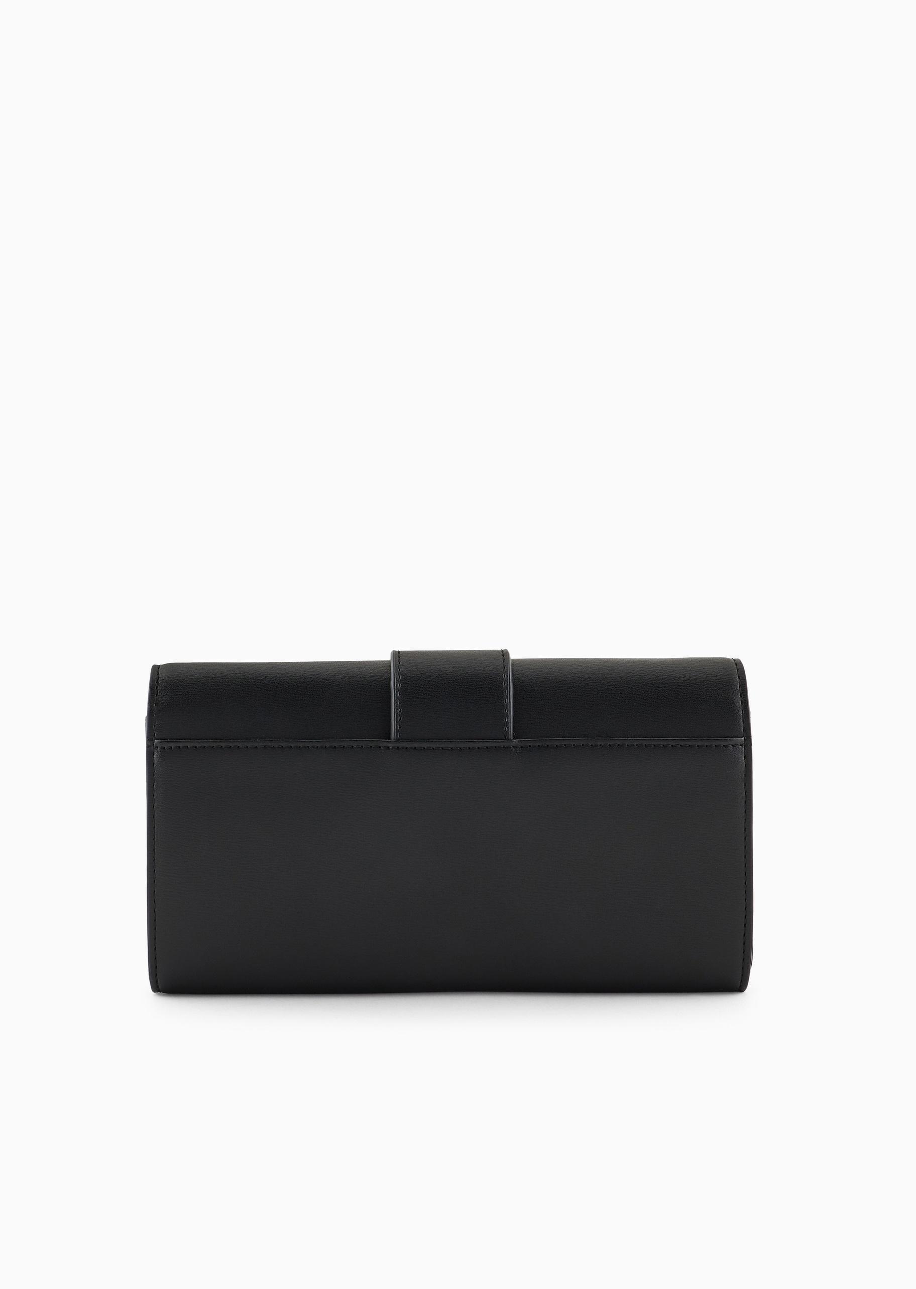 ARMANI EXCHANGE 女士磁扣翻盖横款链条单肩斜挎钱包