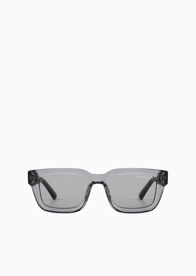 Emporio Armani 男士方形粗框潮流复古时尚太阳眼镜