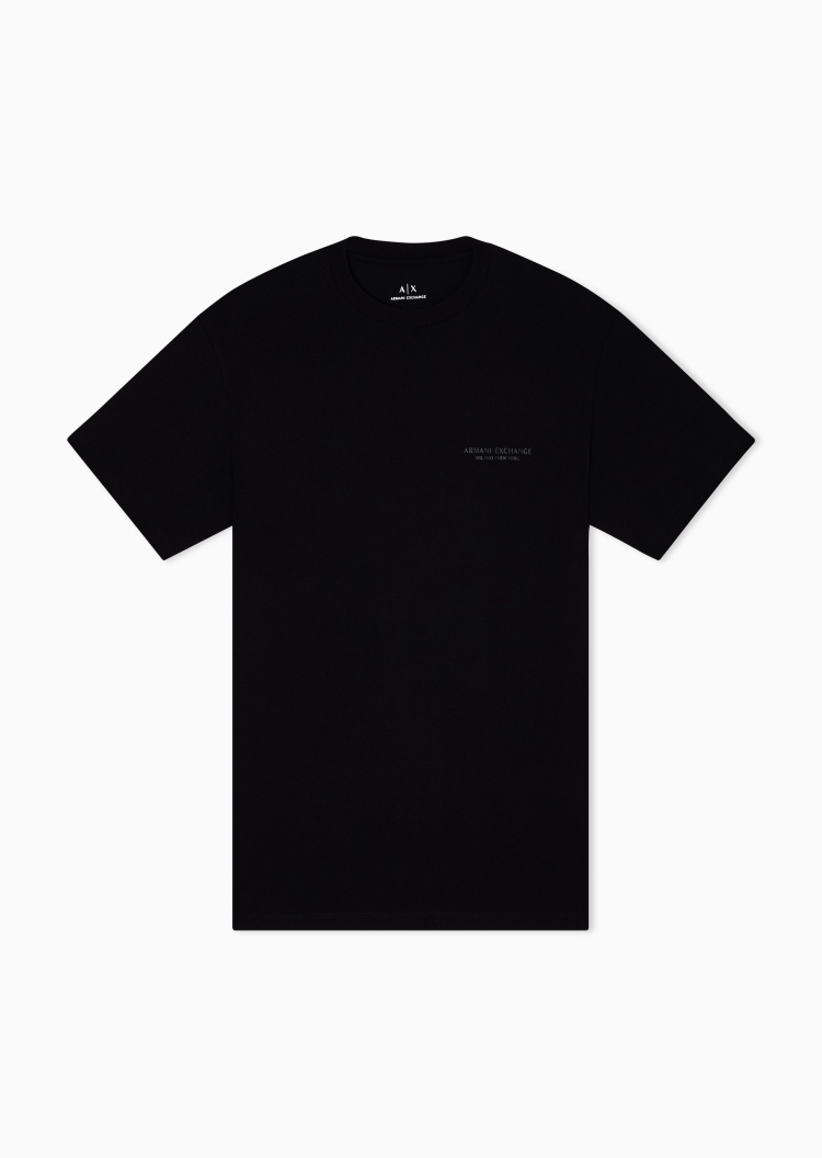ARMANI EXCHANGE 男士全棉合身短袖圆领正肩T恤衫