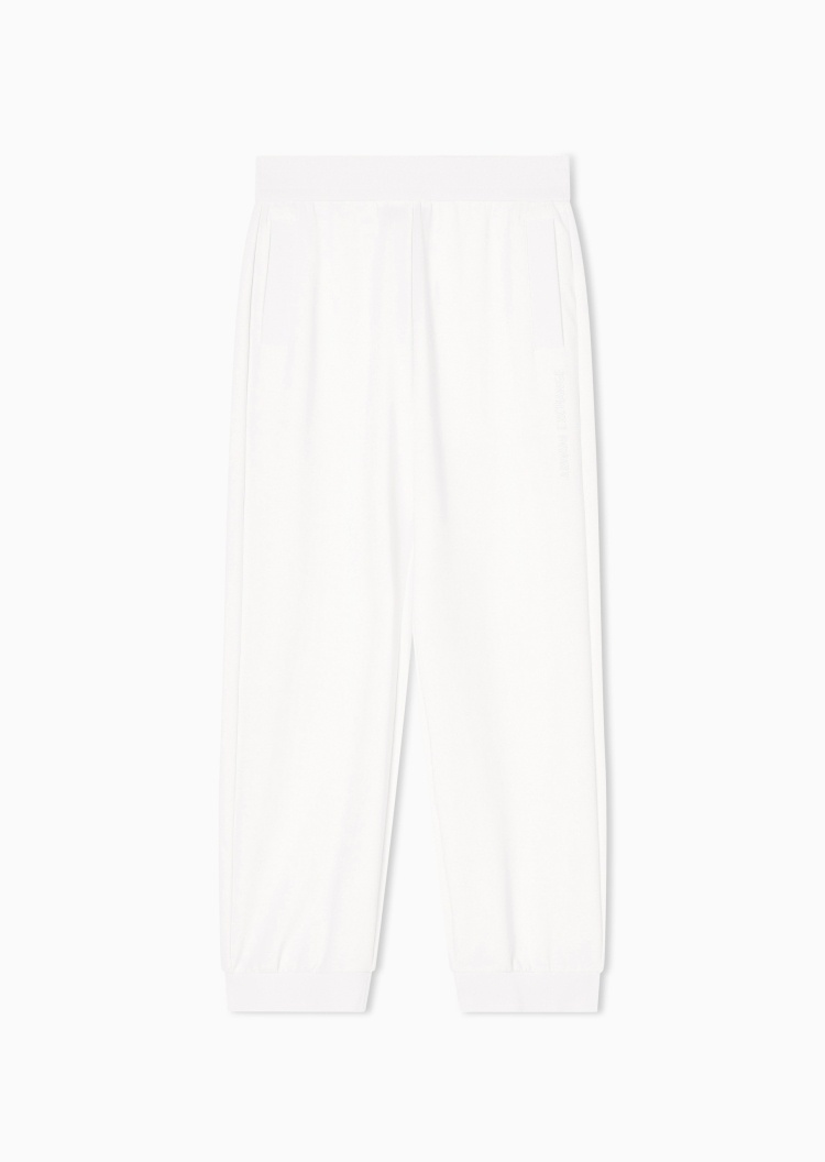 ARMANI EXCHANGE 女士弹力宽松长款锥形束脚重磅慢跑卫裤