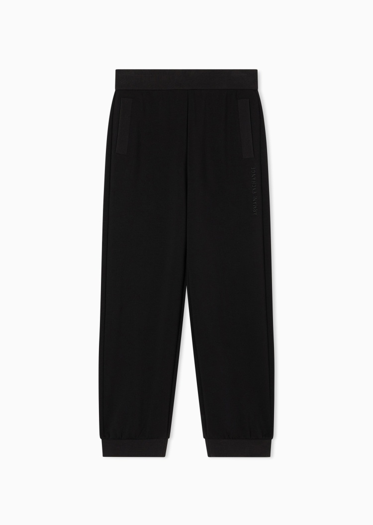 ARMANI EXCHANGE 女士弹力宽松长款锥形束脚慢跑卫裤