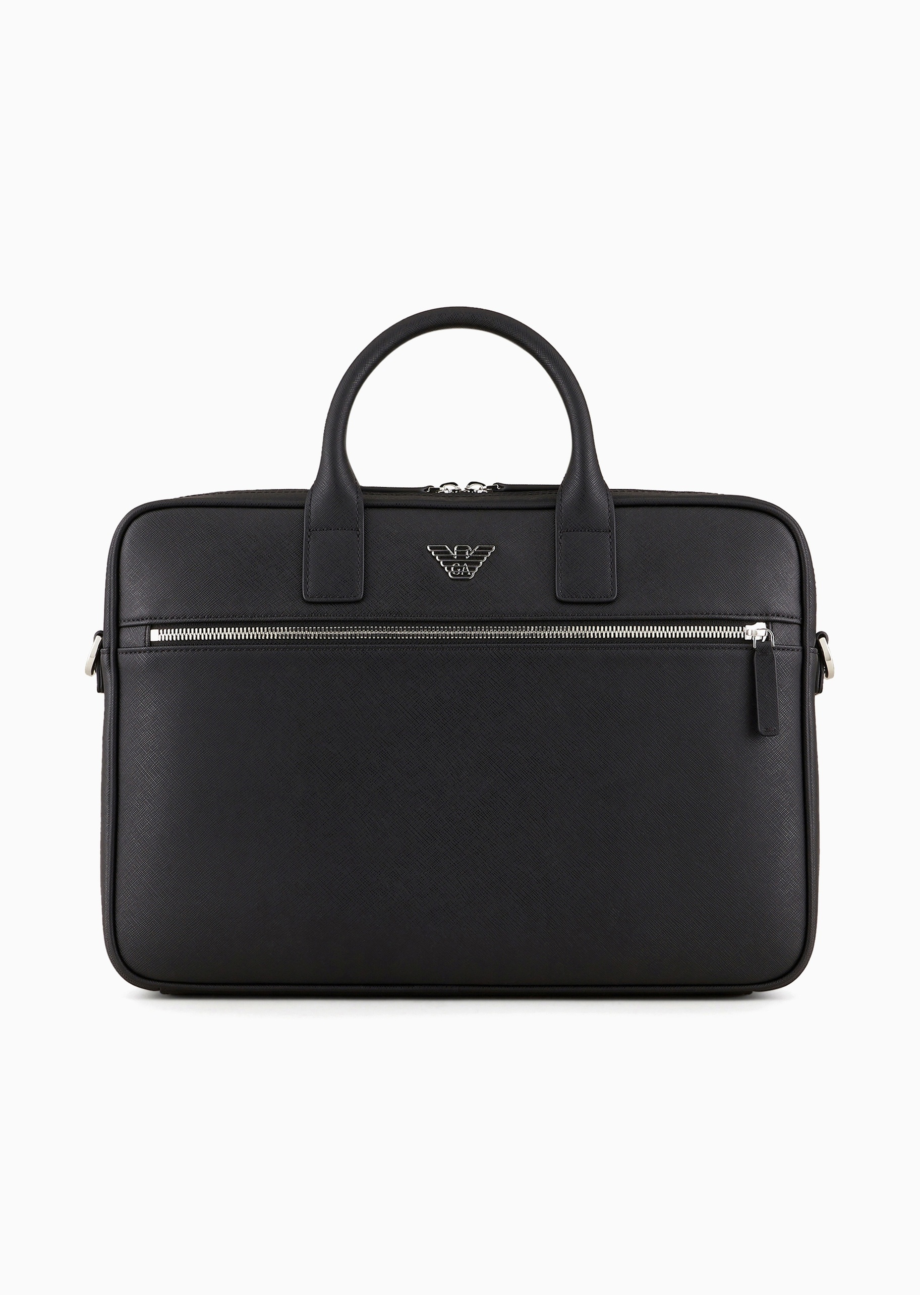 Emporio Armani 男士商务休闲复古通勤手提斜挎托特公文包