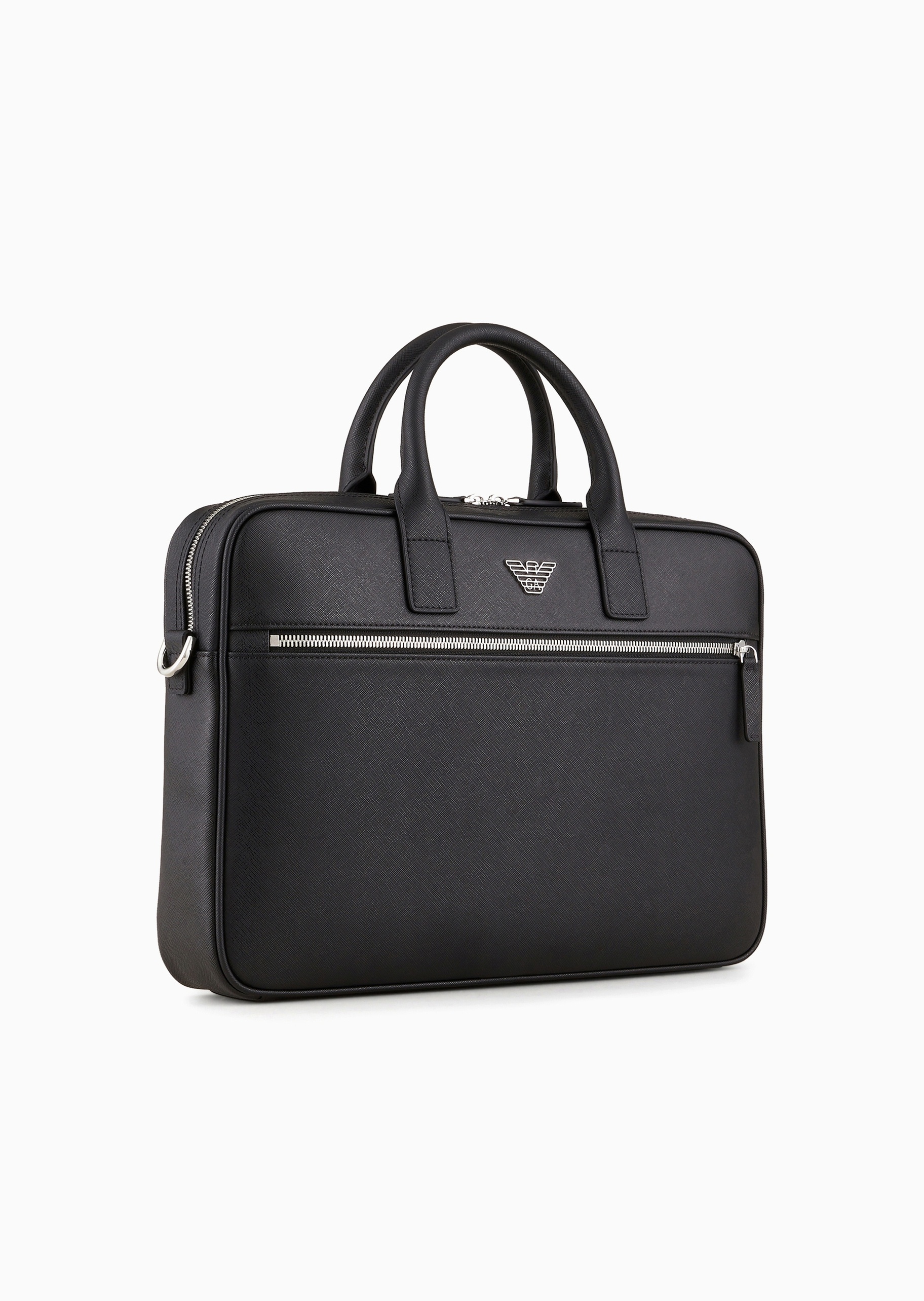 Emporio Armani 男士商务休闲复古通勤手提斜挎托特公文包