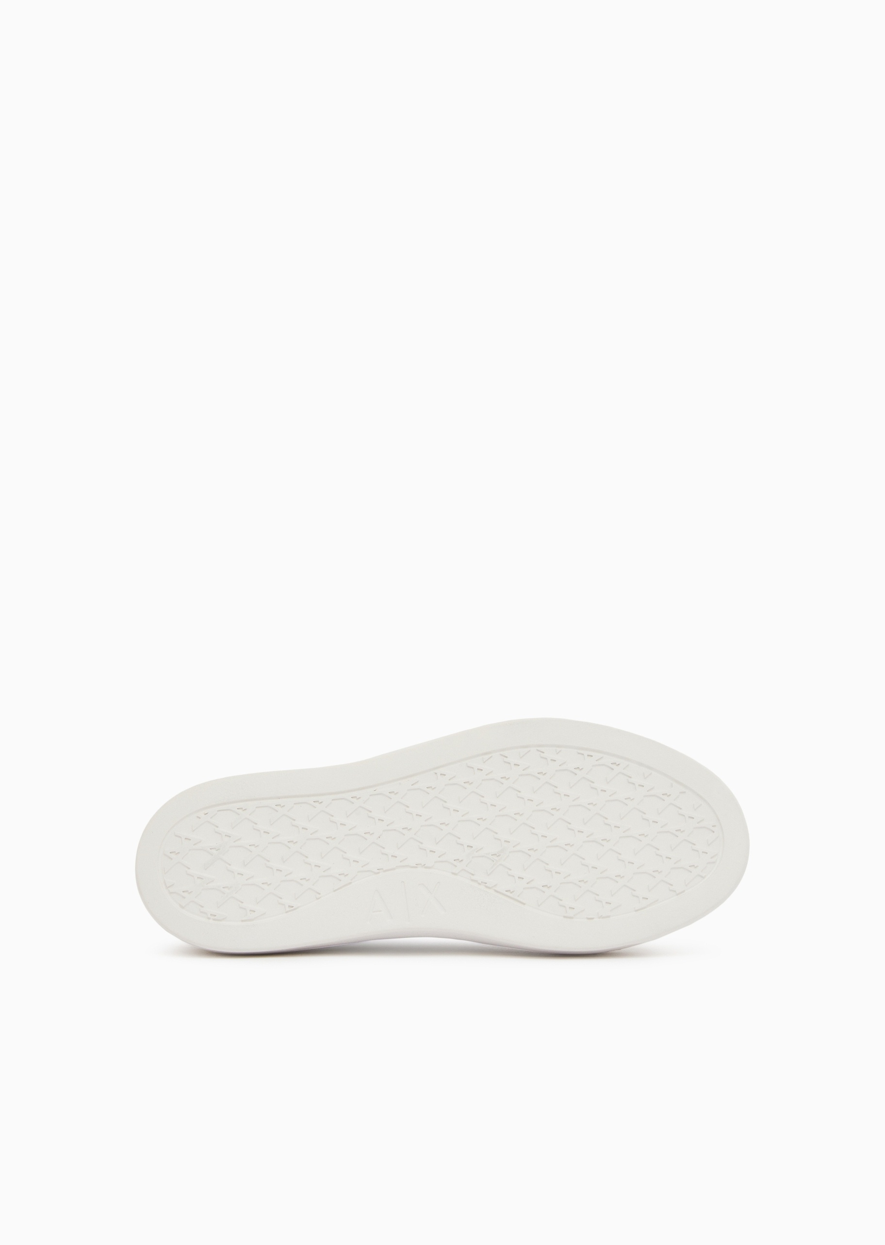 ARMANI EXCHANGE 女士系带低帮厚底满印板鞋休闲运动鞋