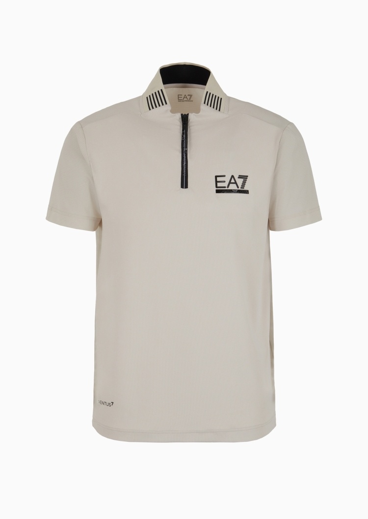 EA7 男士VENTUS7 修身短袖高尔夫T恤