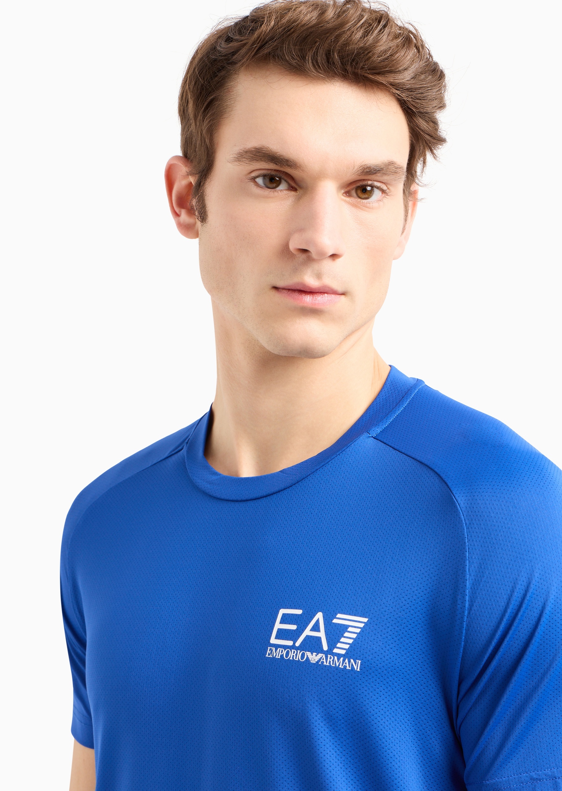 EA7 男女同款VENTUS 7短袖插肩网球T恤