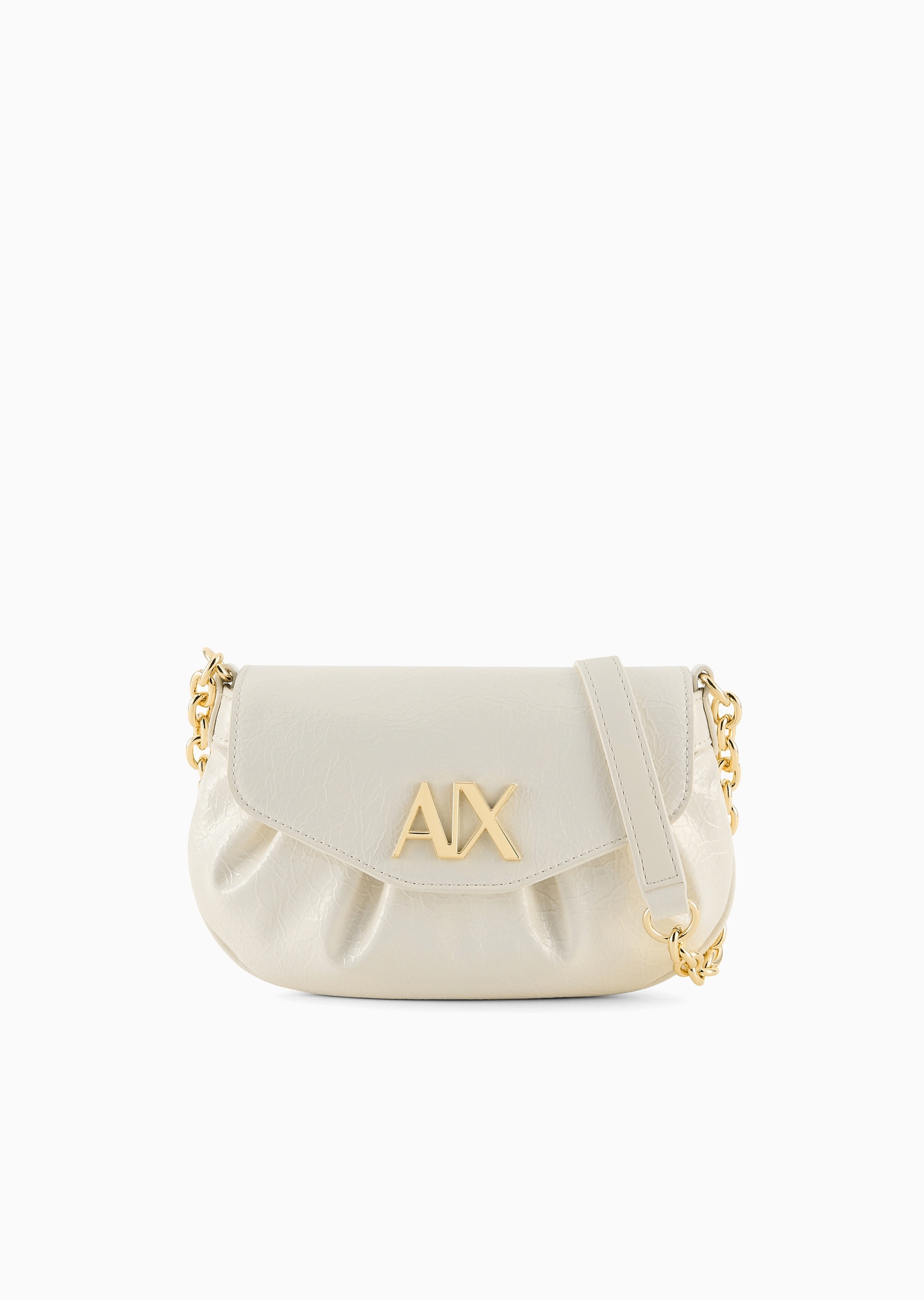 ARMANI EXCHANGE 女士翻盖可调节链条手提单肩斜挎迷你包