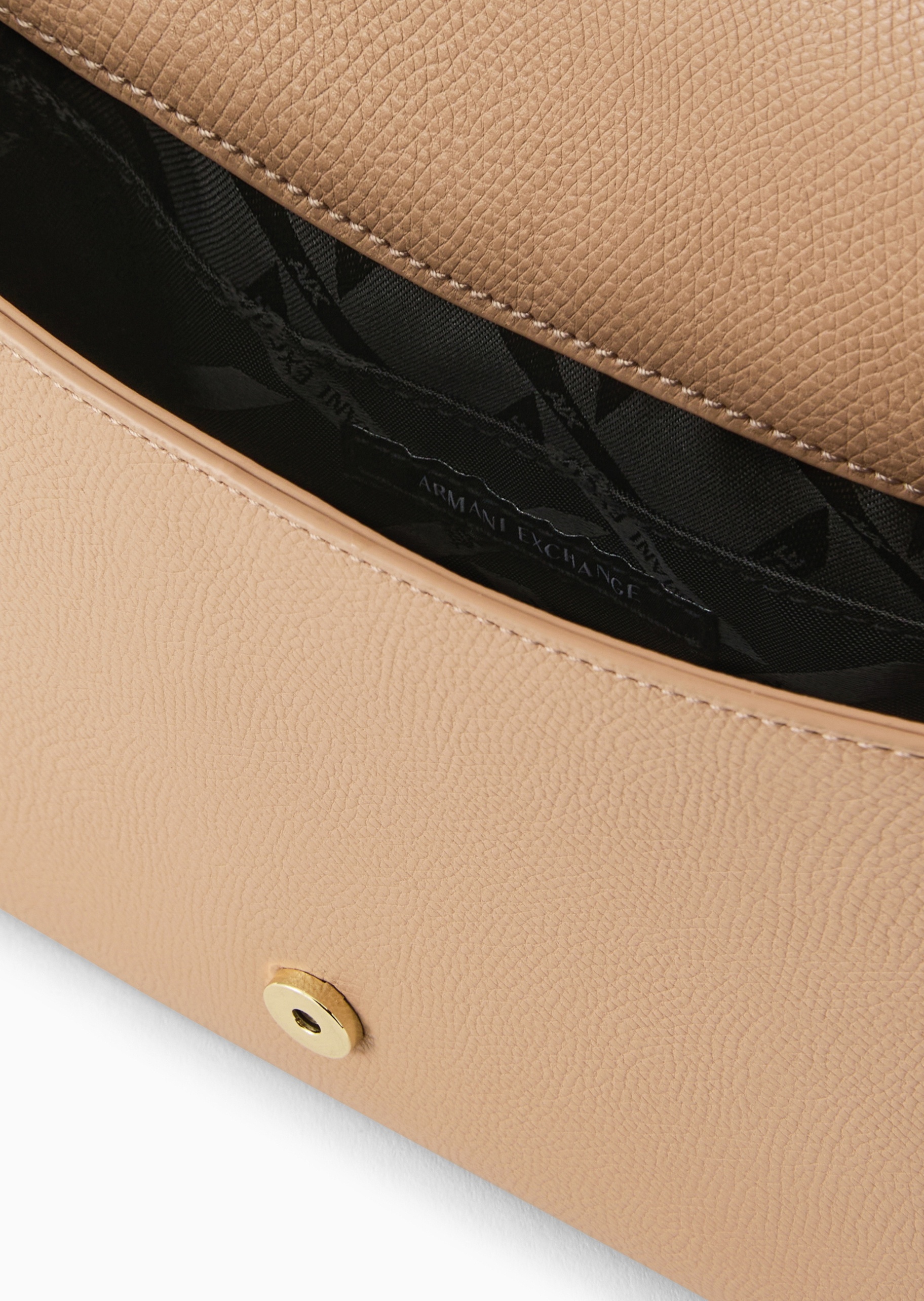 ARMANI EXCHANGE 女士翻盖长方形可调节肩带单肩斜挎包