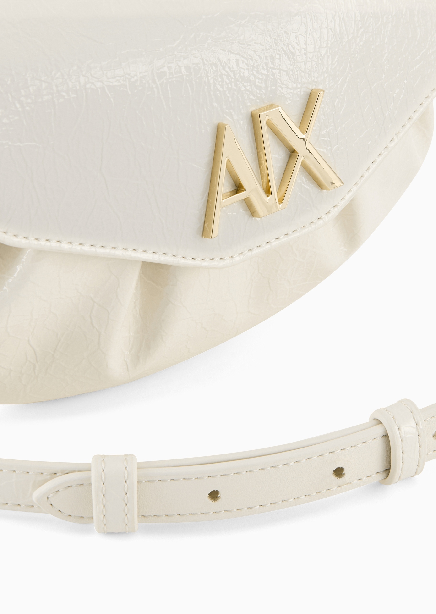 ARMANI EXCHANGE 女士翻盖可调节链条手提单肩斜挎迷你包