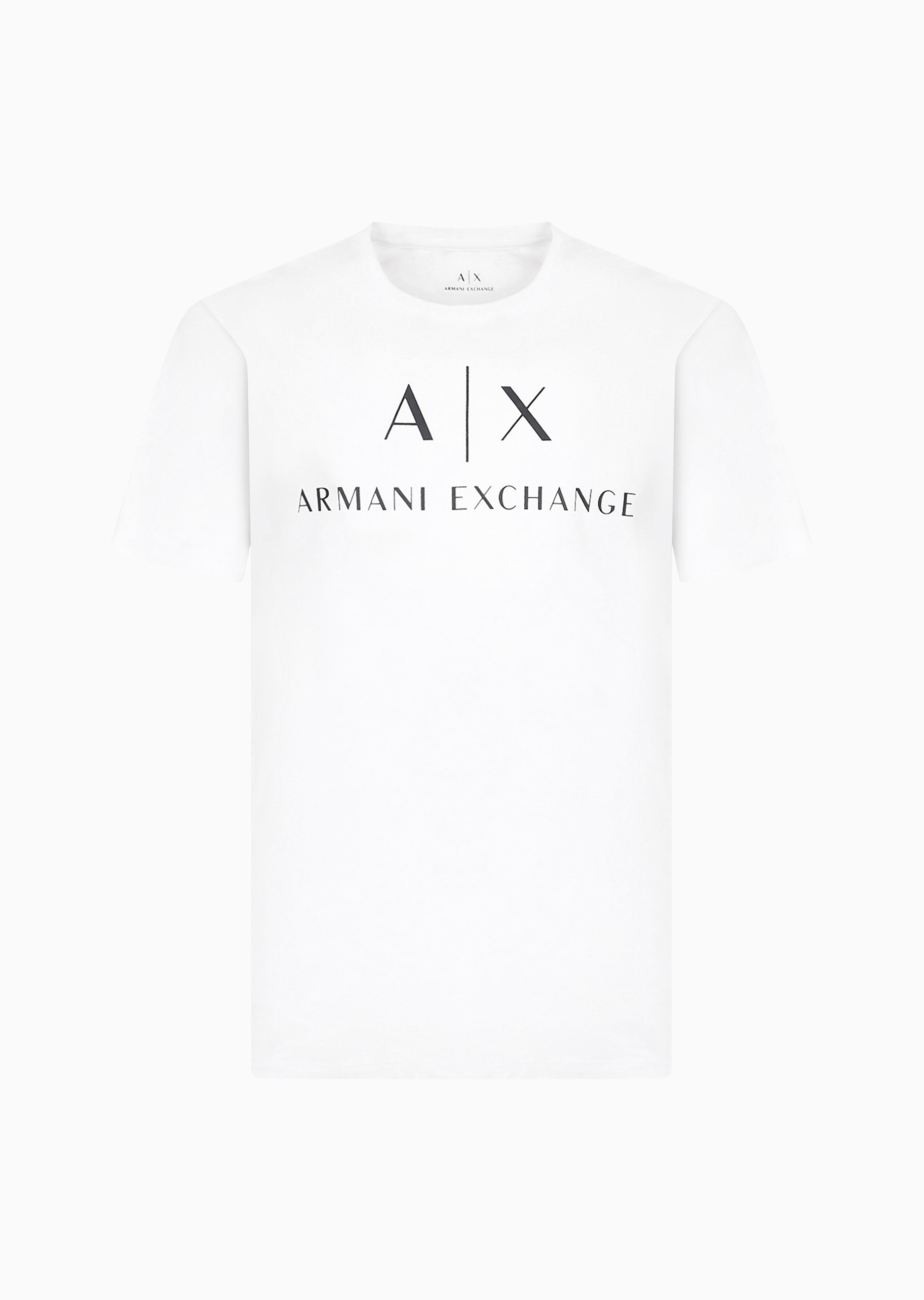 ARMANI EXCHANGE 男士全棉修身短袖圆领经典印花T恤