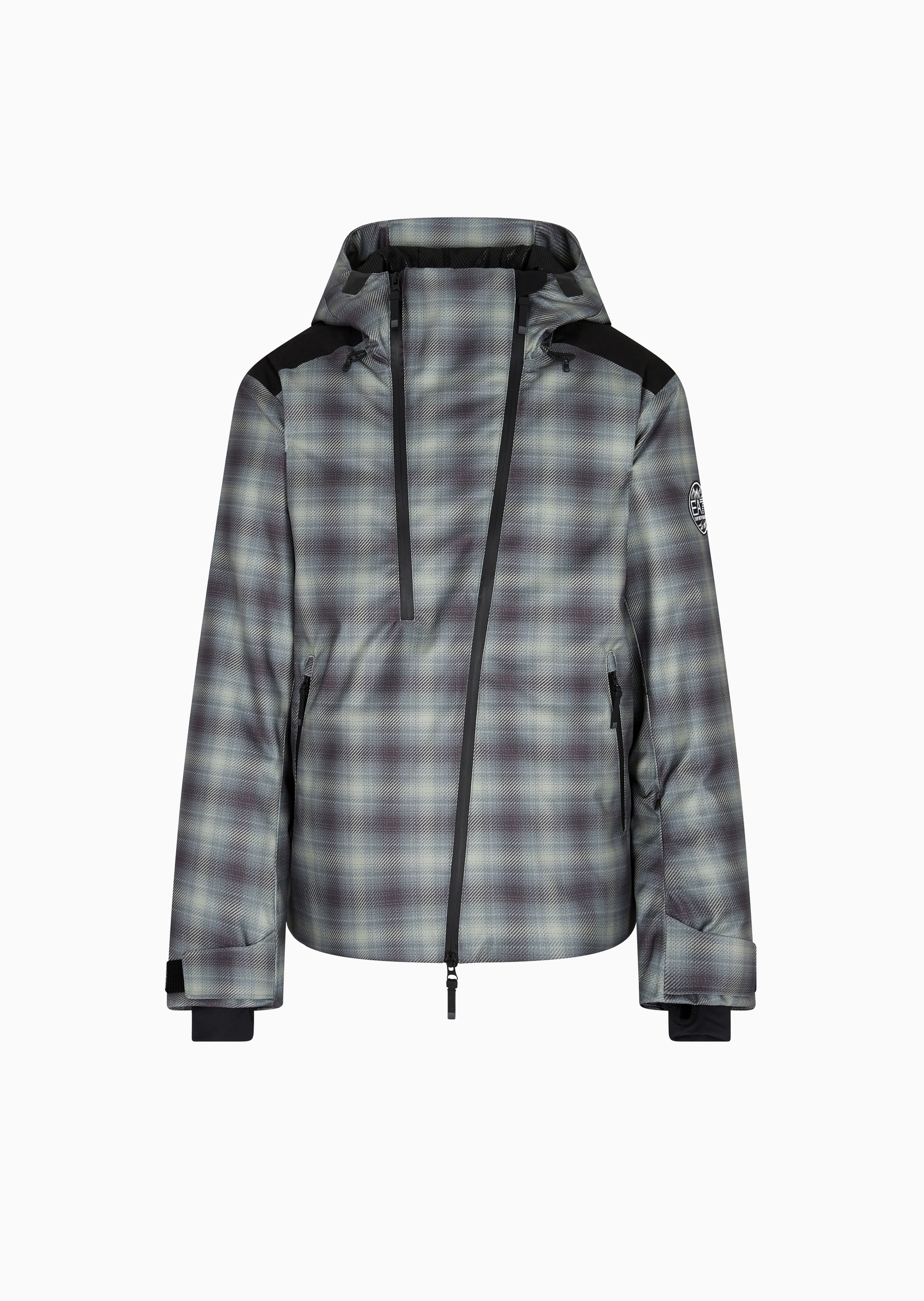 EA7 男士长袖连帽户外滑雪面包夹克棉服