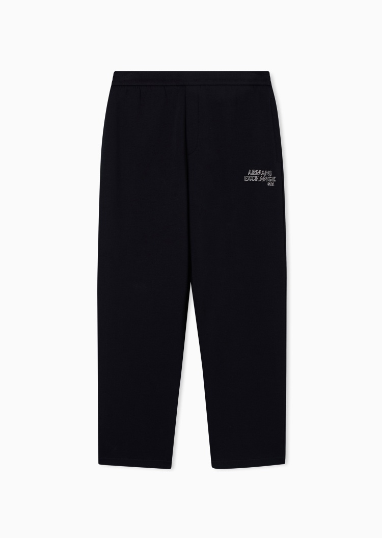 ARMANI EXCHANGE 男士宽松直筒松弛感微弹运动卫裤