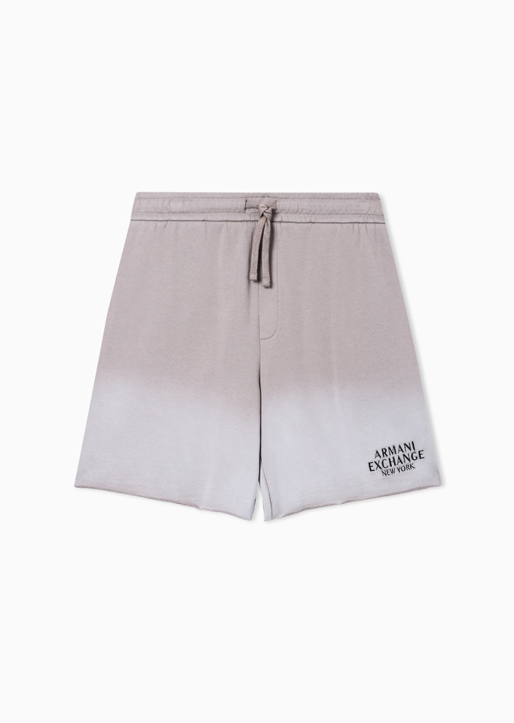 ARMANI EXCHANGE 男士纯棉系带渐变休闲直筒短裤