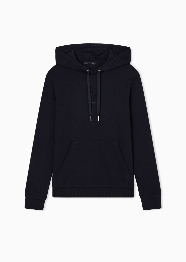 ARMANI EXCHANGE 女士重磅连帽套头合身水钻运动风卫衣