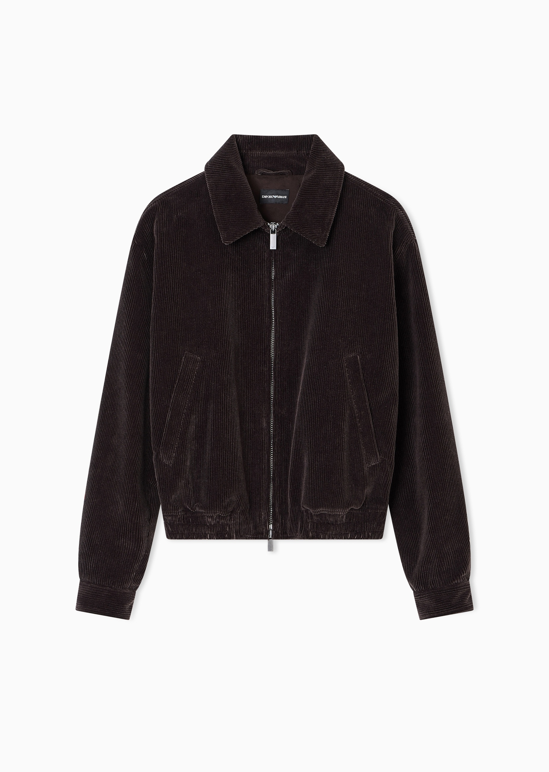 Emporio Armani 男士翻领底特律简约教练飞行员夹克外套