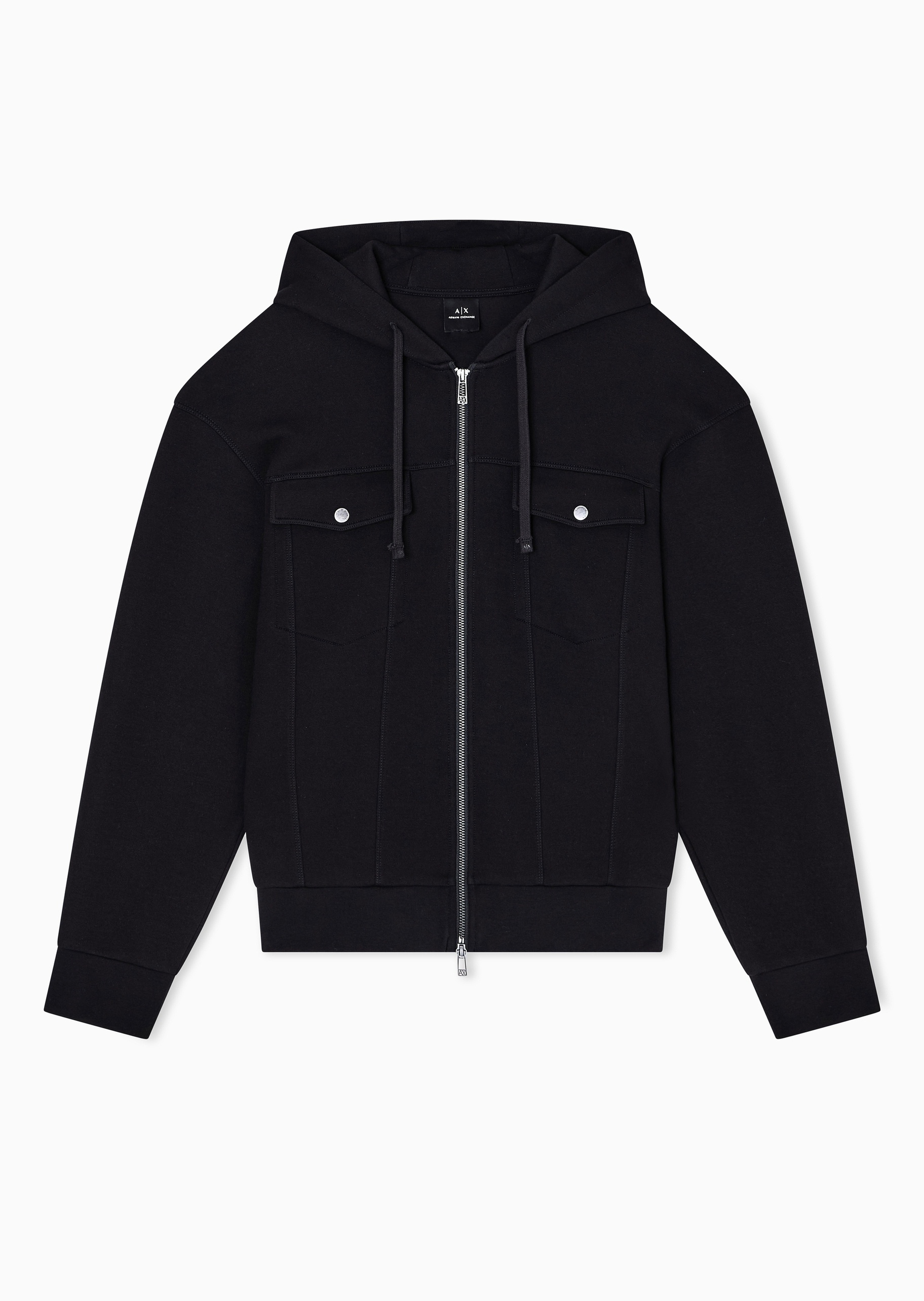 ARMANI EXCHANGE 男士拉链开衫连帽运动风卫衣夹克外套