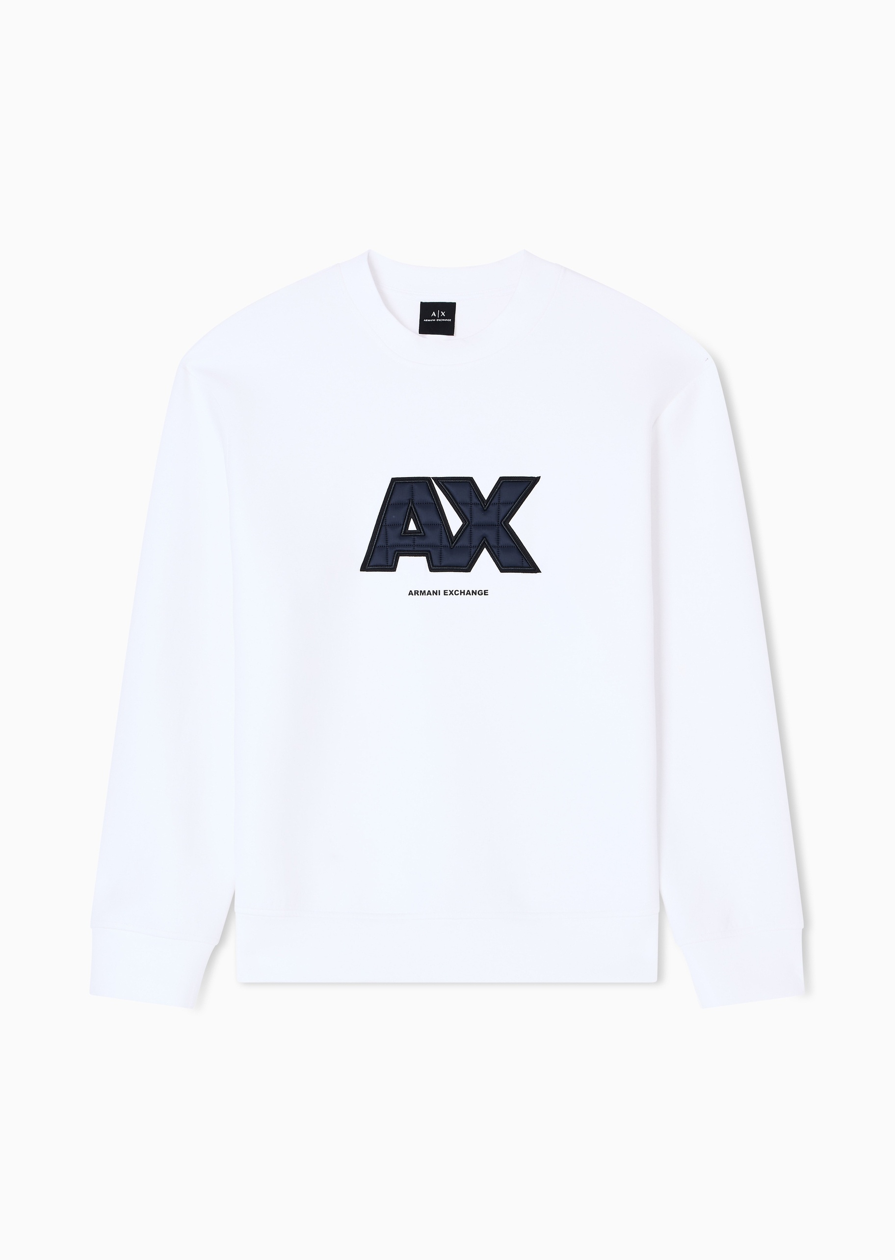 ARMANI EXCHANGE 男士套头宽松重磅情侣运动风圆领卫衣