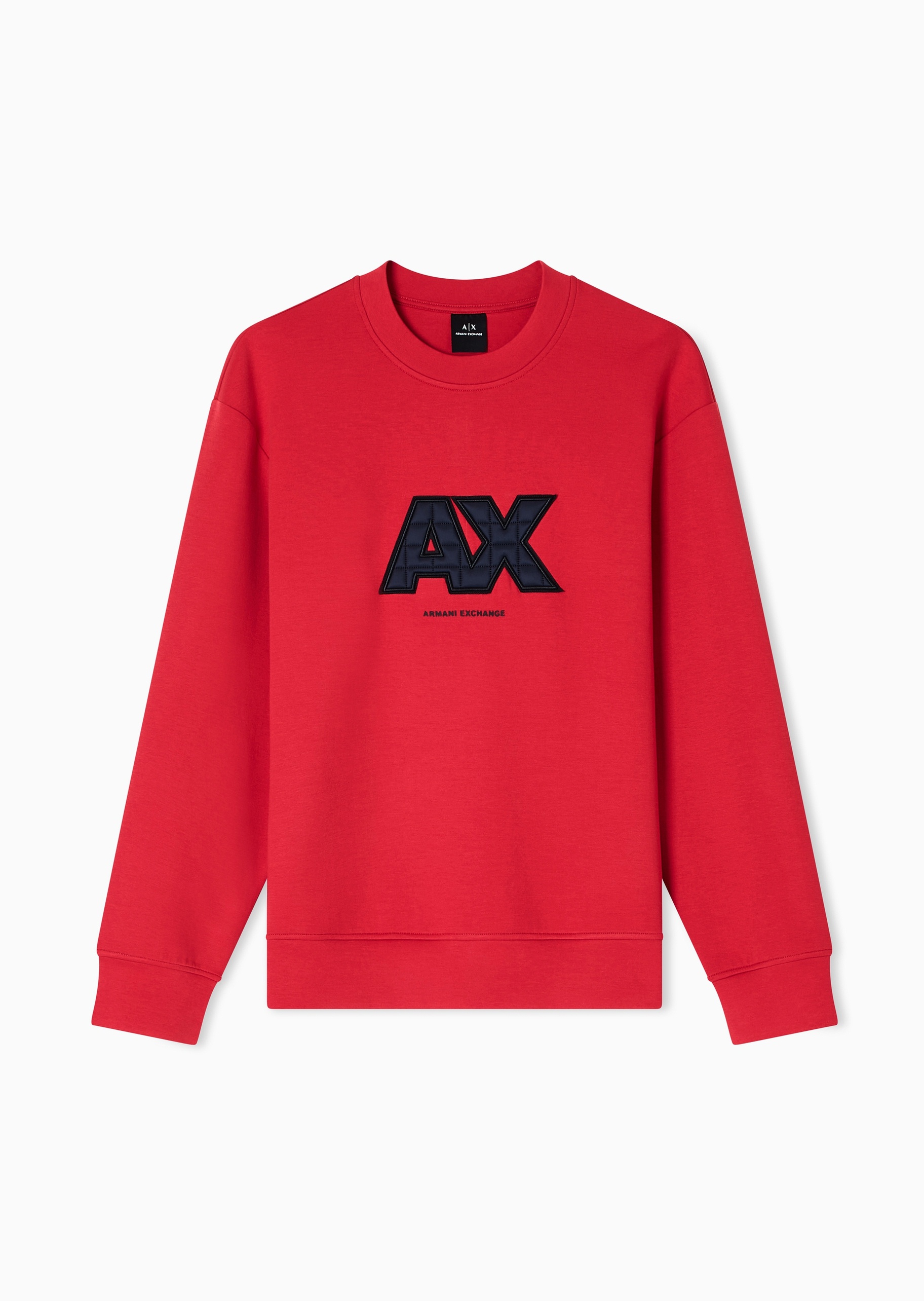 ARMANI EXCHANGE 男士套头宽松重磅情侣运动风圆领卫衣