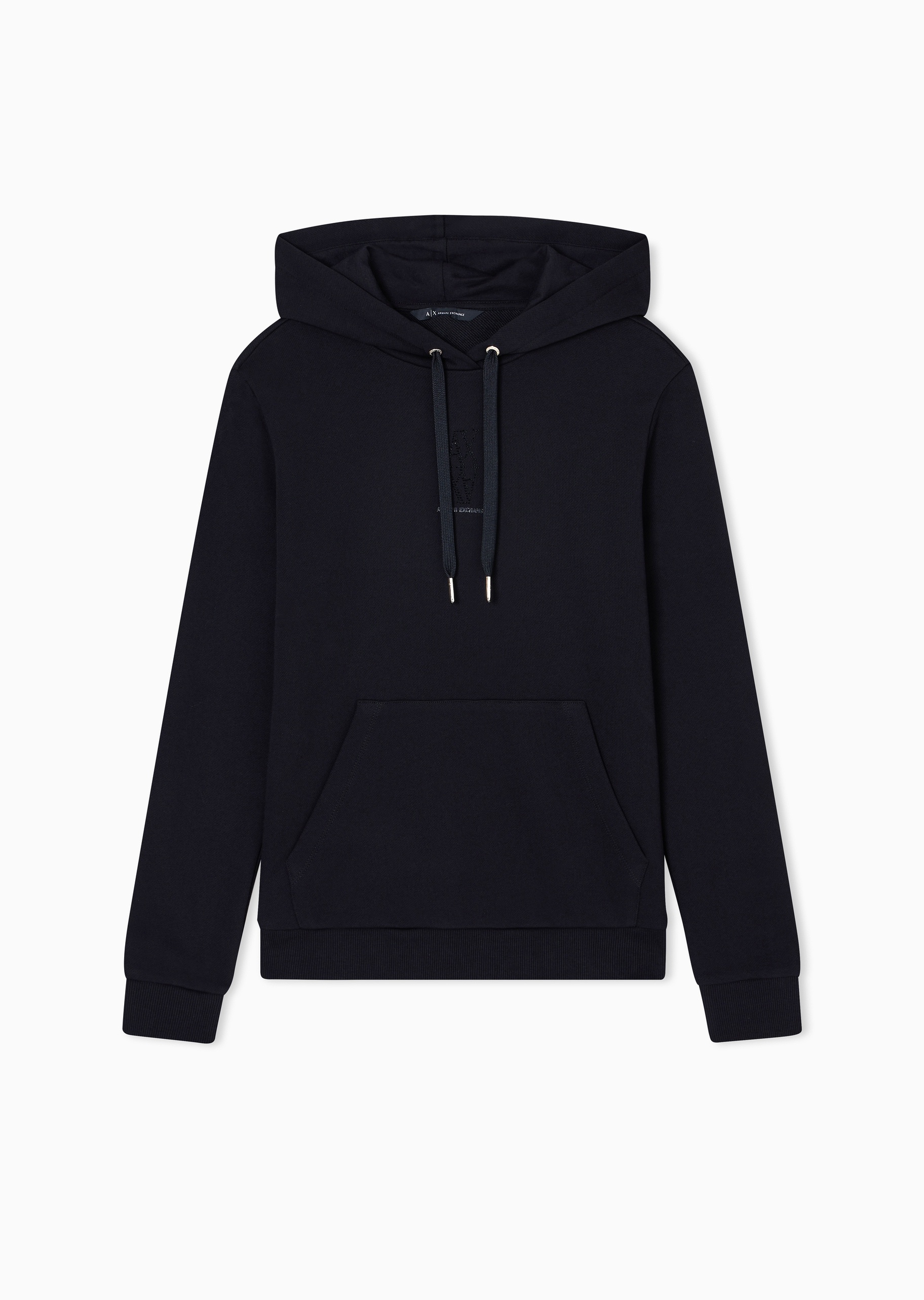 ARMANI EXCHANGE 女士重磅连帽套头合身水钻运动风卫衣