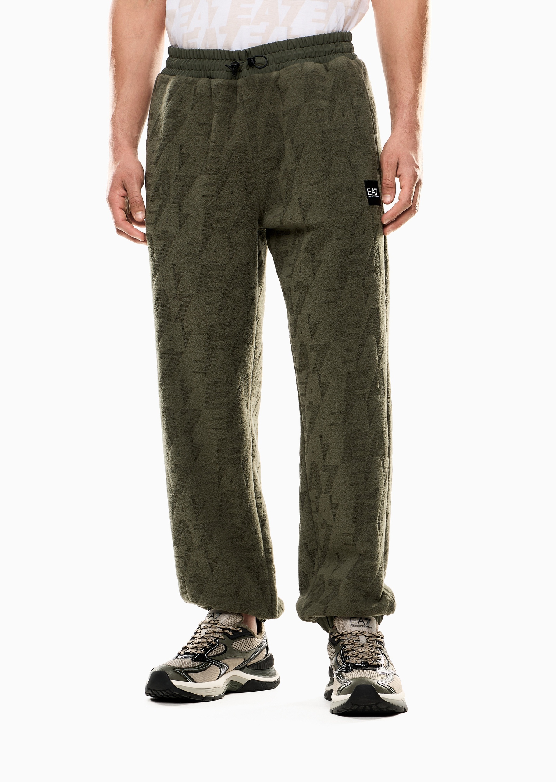 EA7 男士束脚弹力户外健身训练运动卫裤