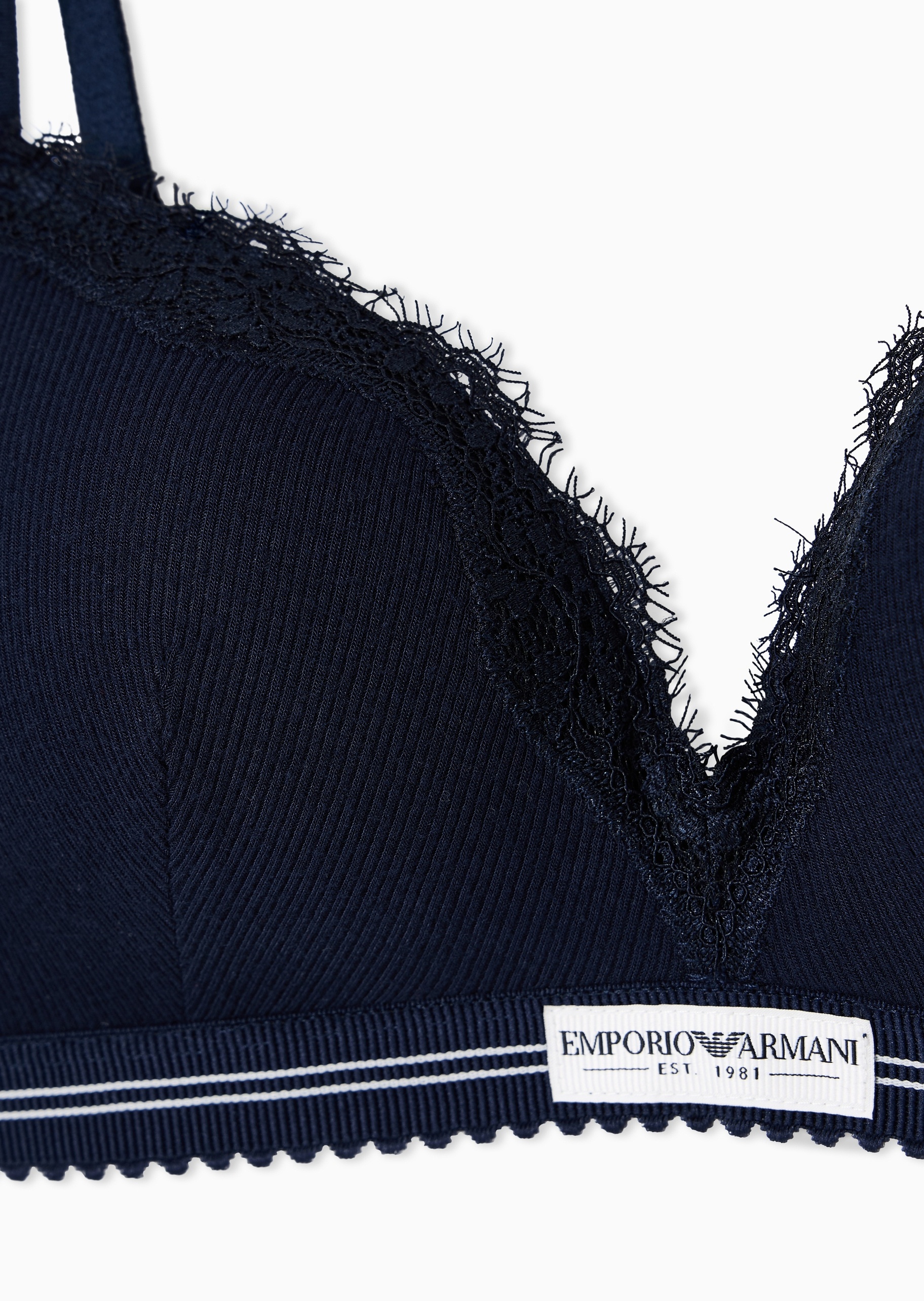 Emporio Armani 女士性感蕾丝细肩带无钢圈内衣文胸