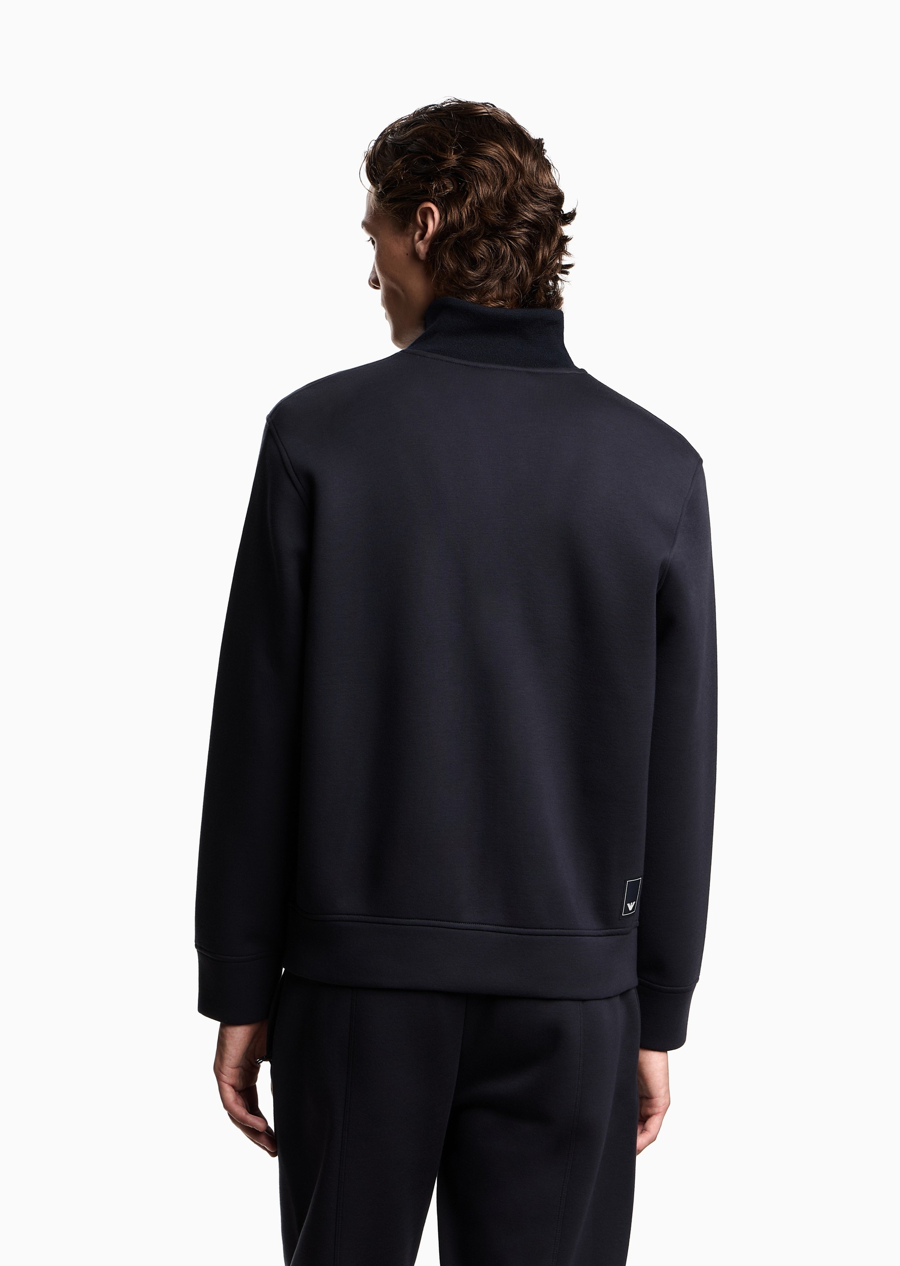 Emporio Armani 男士拉链开衫立领商务休闲卫衣夹克外套