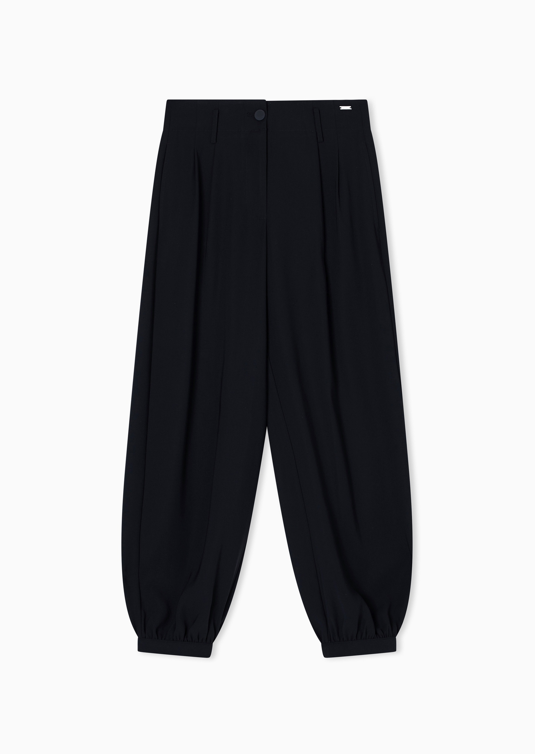 ARMANI EXCHANGE 女士宽松长款锥形束脚纯色休闲裤