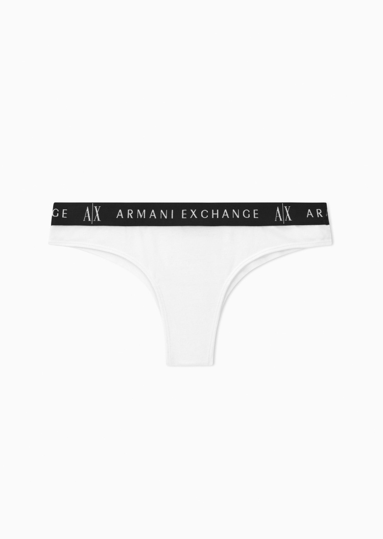 ARMANI EXCHANGE 女士撞色Logo性感T型轻奢三角内裤